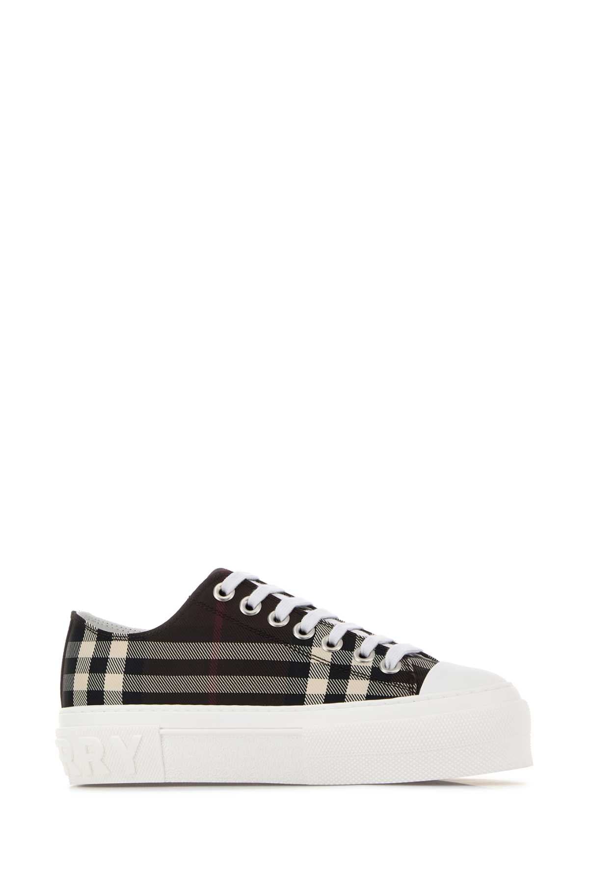 Burberry Women Embroidered Cavas Sneakers BURBERRY