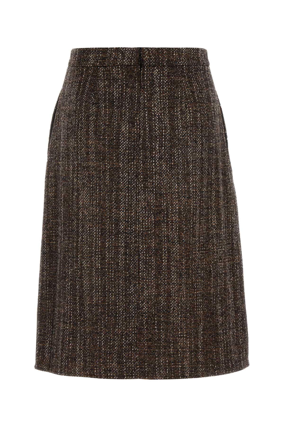 Fendi Women Multicolor Tweed Skirt FENDI