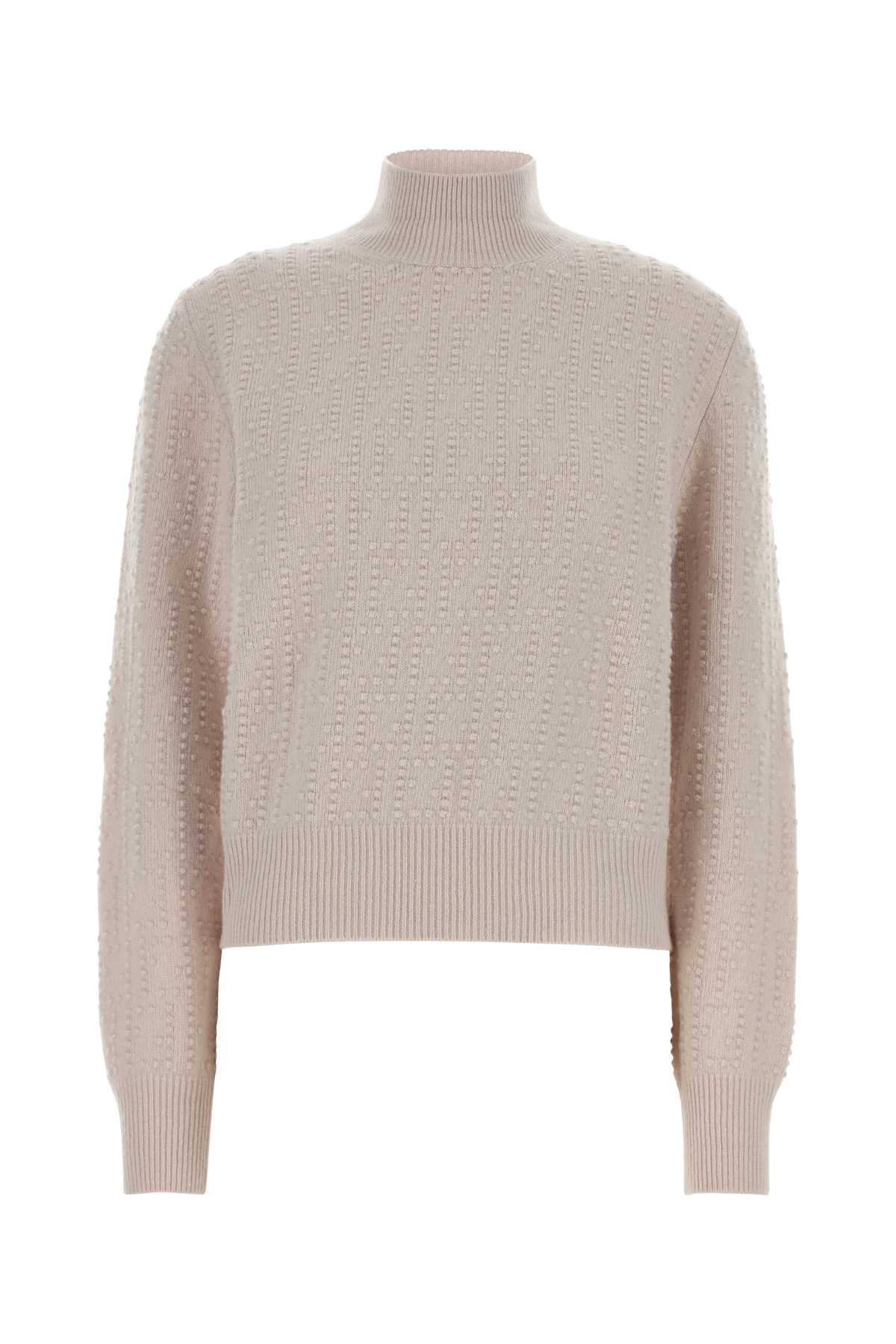 Fendi Women Powder Pink Stretch Wool Blend Sweater FENDI
