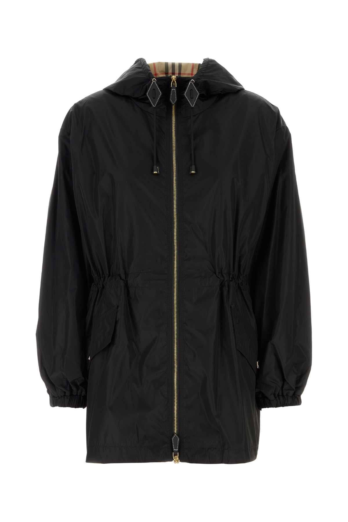 Burberry Women Black Nylon Windbreaker