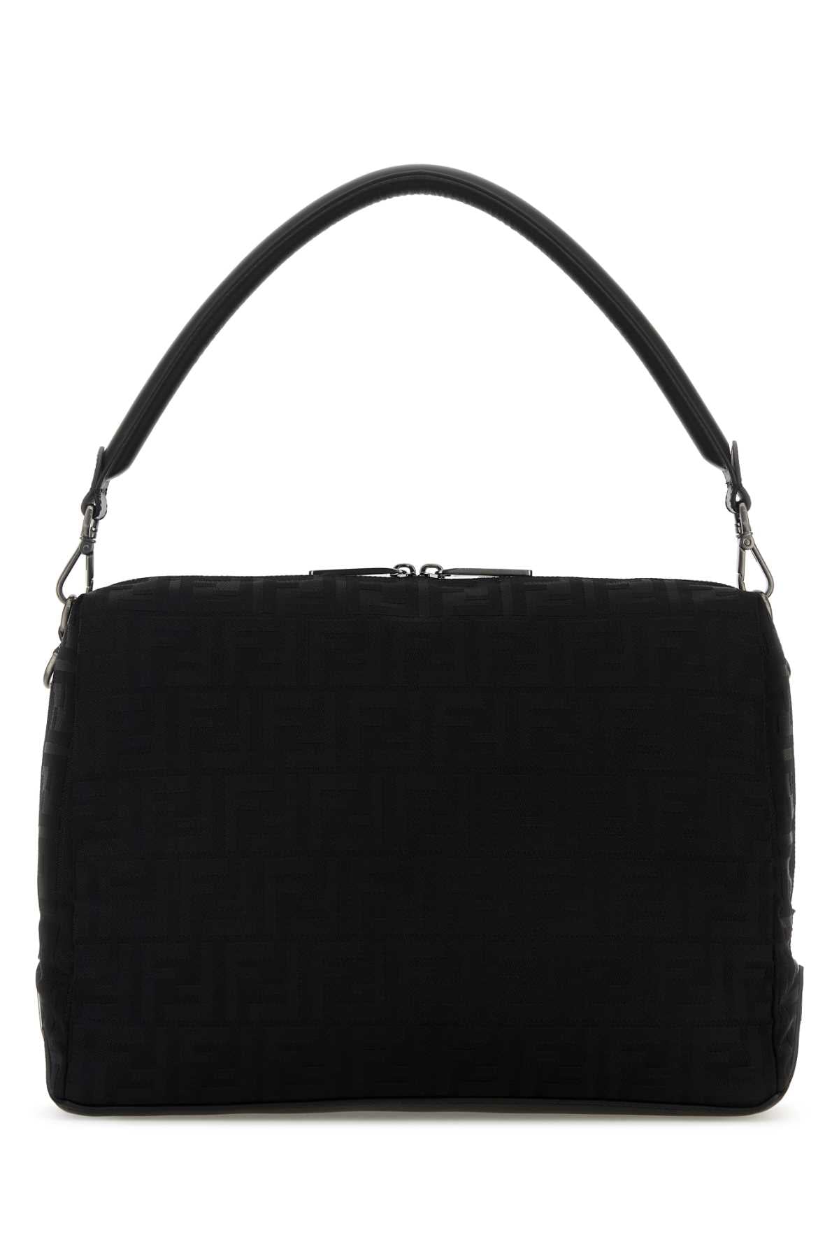 Fendi Men Black Nylon Large Fendi Lui Handbag FENDI