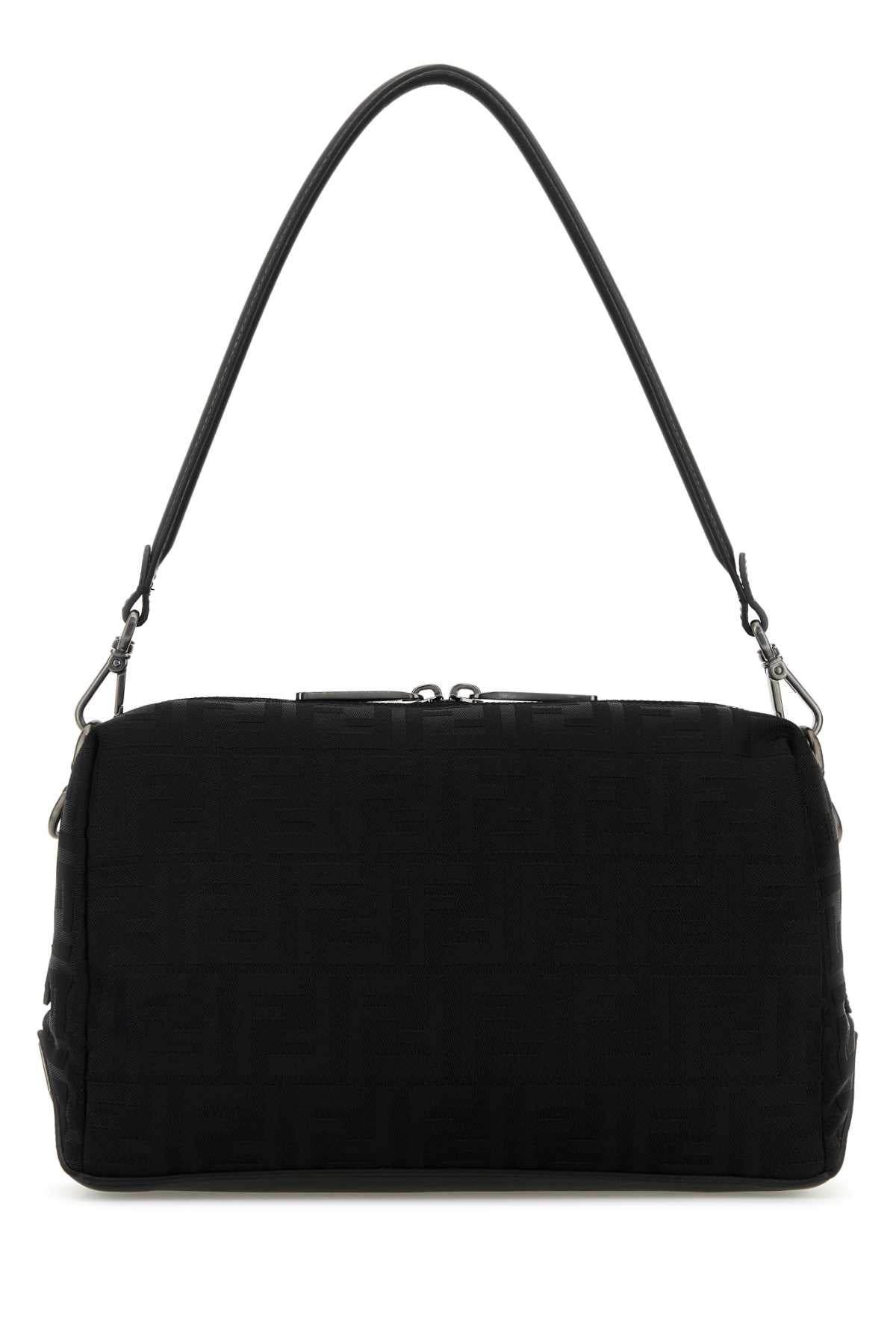 Fendi Men Black Canvas Lui Medium Shoulder Bag FENDI