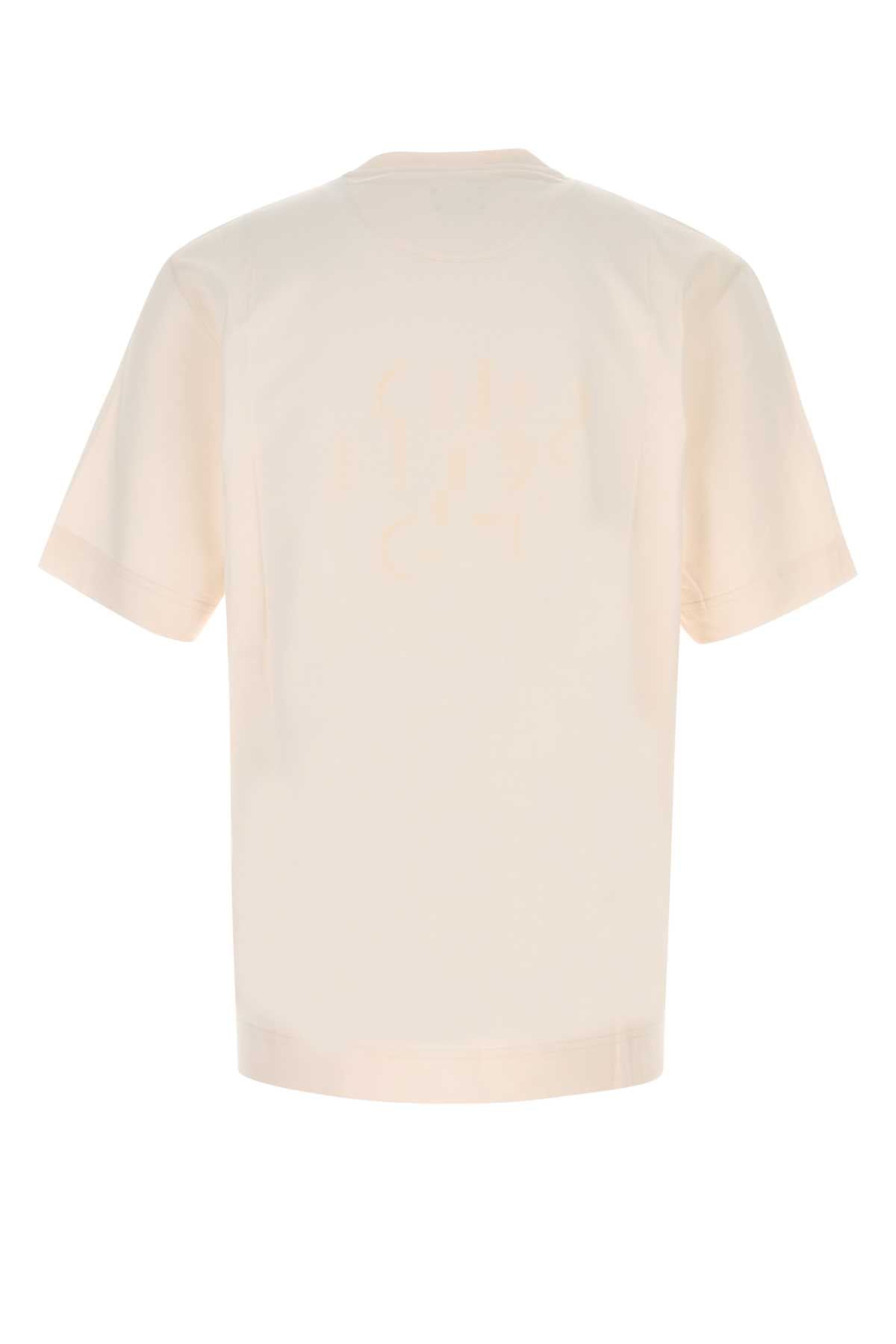 Fendi Men Ivory Cotton T-Shirt FENDI