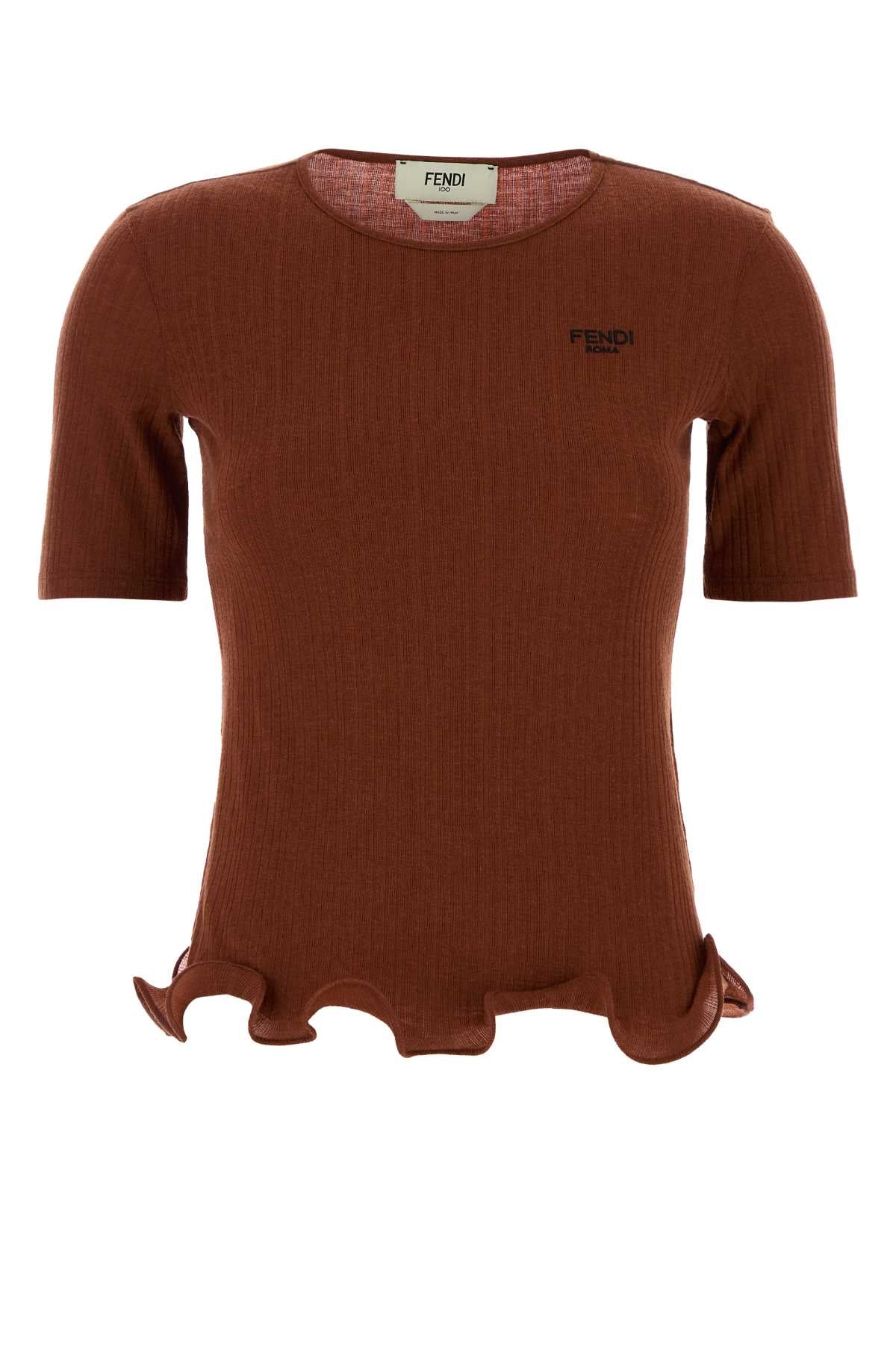 Fendi Women Brick Wool Top FENDI