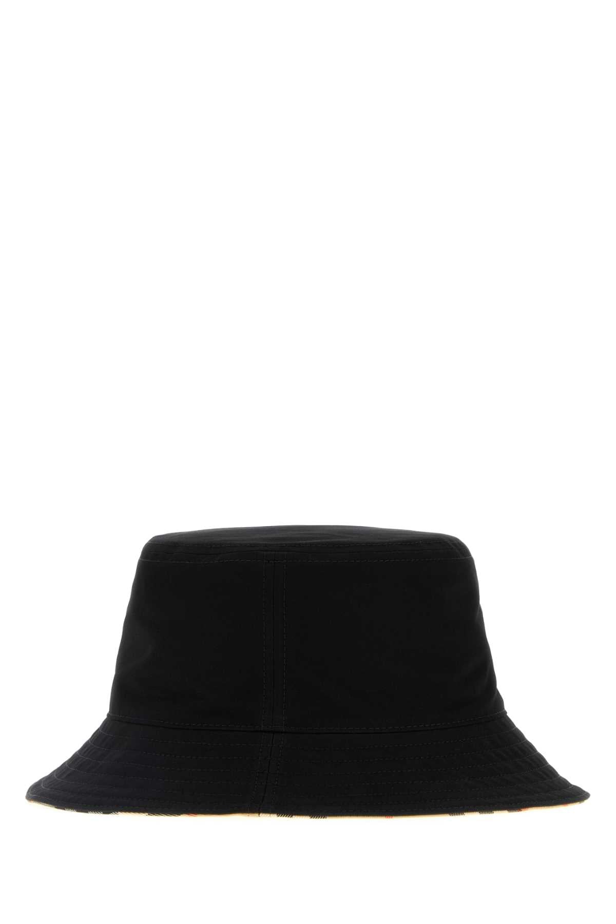 Burberry Unisex Black Gabardine Bucket Hat BURBERRY