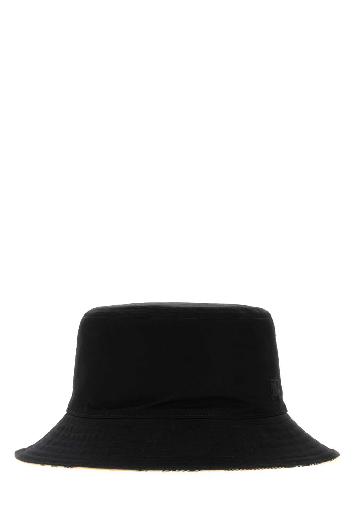 Burberry Unisex Black Gabardine Bucket Hat BURBERRY
