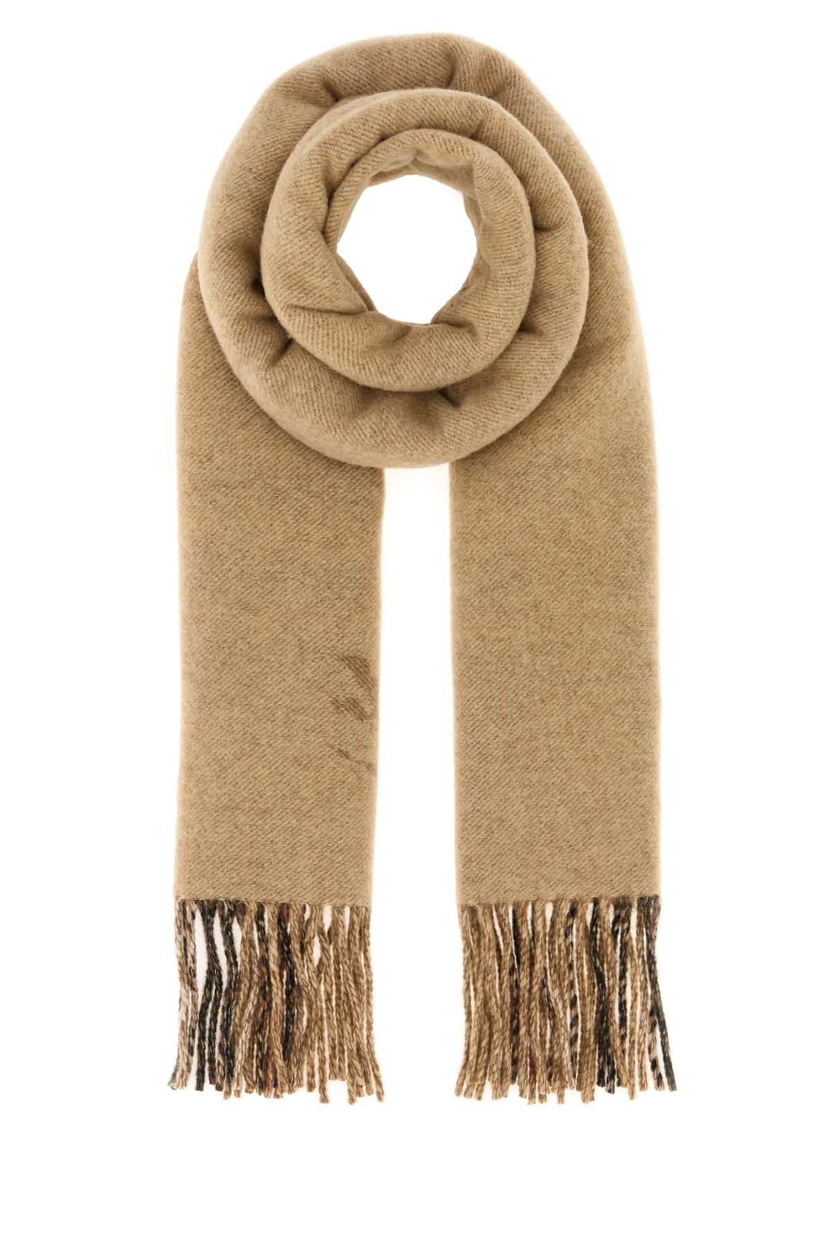 Burberry Unisex Beige Cashmere Reversible Scarf BURBERRY
