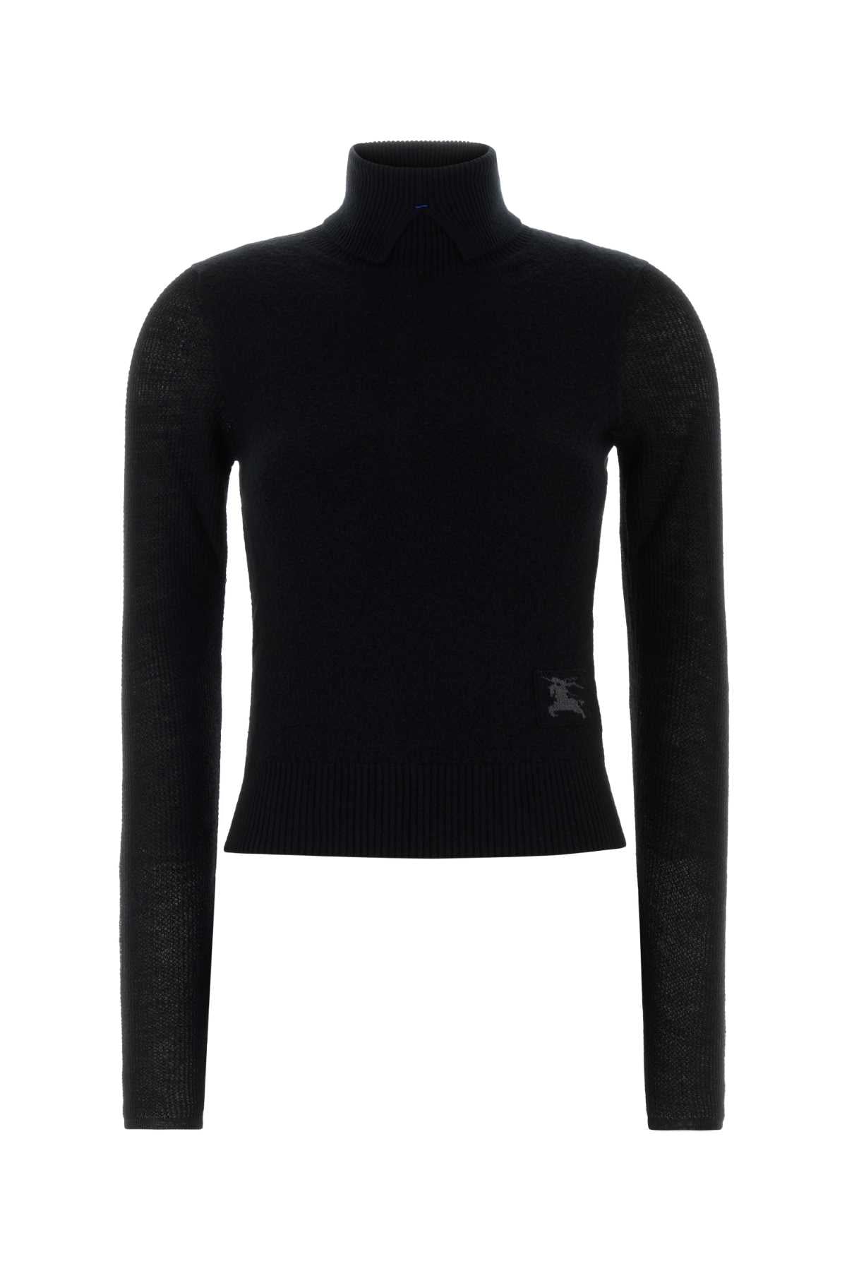Burberry Women Black Wool Blend Sweater BURBERRY