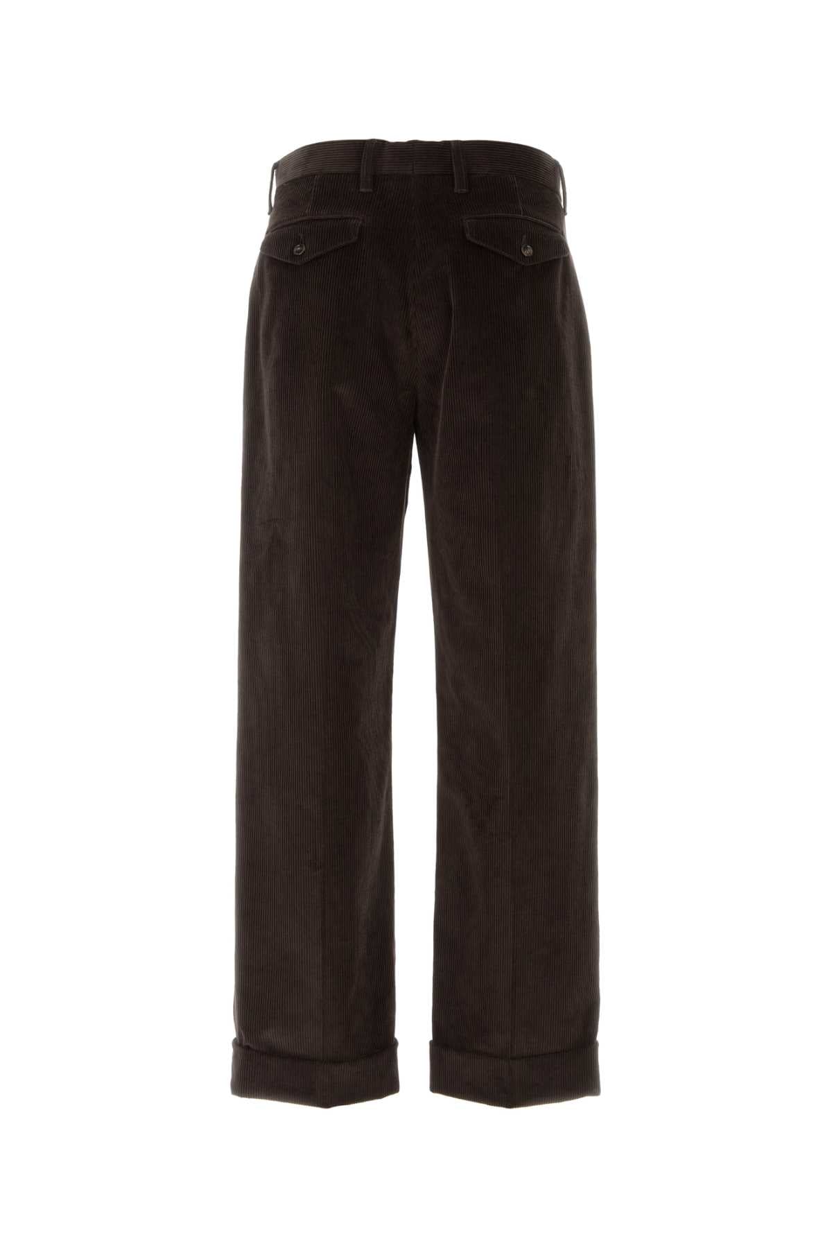 Burberry Men Brown Corduroy Pant BURBERRY