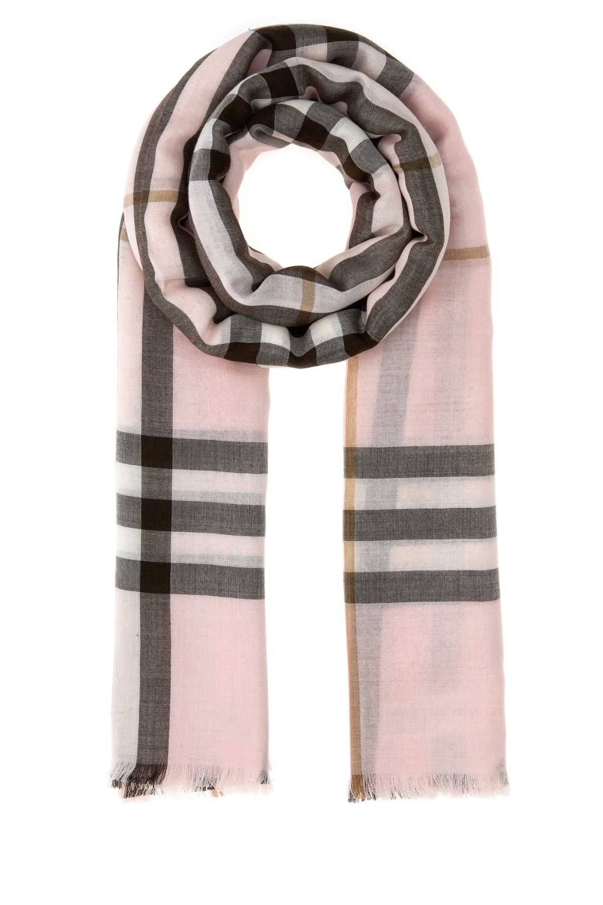 Burberry Unisex Embroidered Wool Blend Scarf BURBERRY