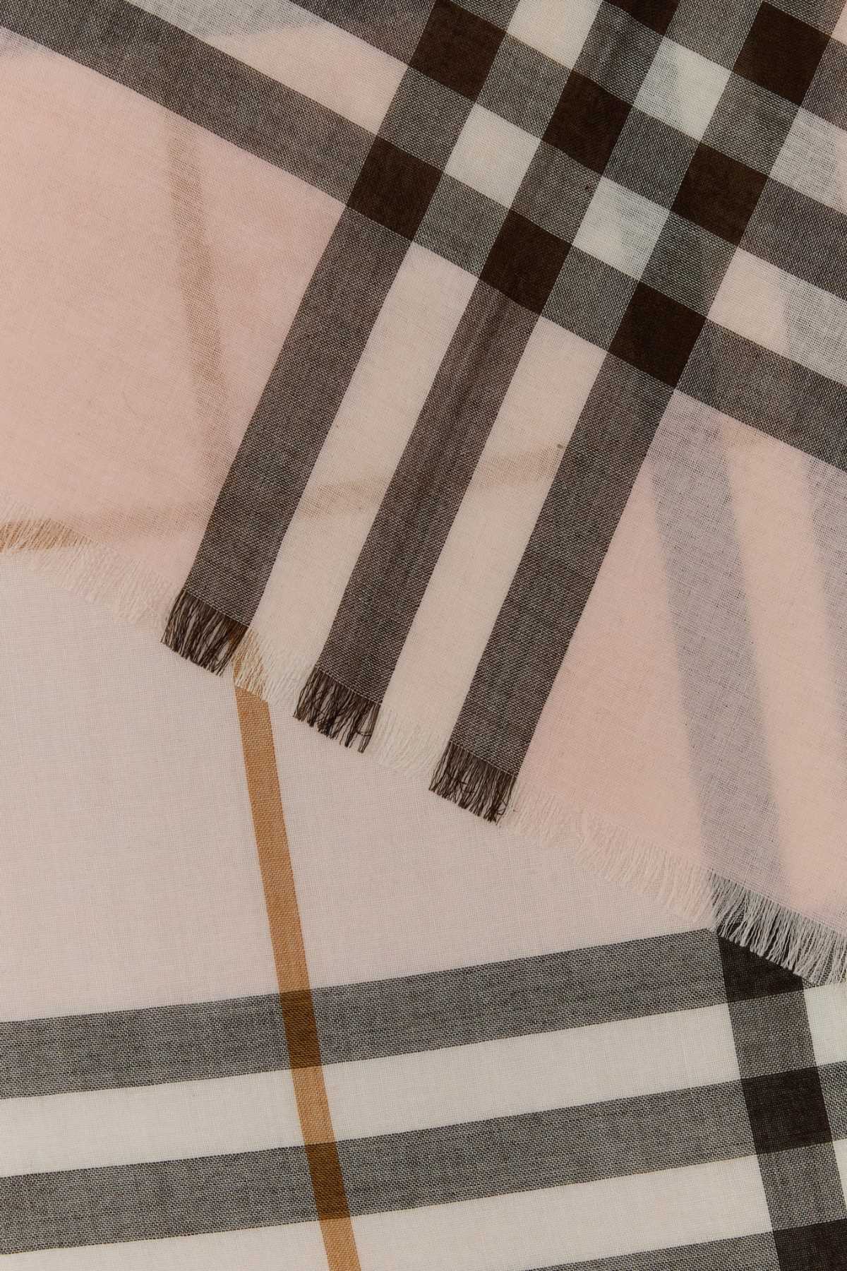 Burberry Unisex Embroidered Wool Blend Scarf BURBERRY