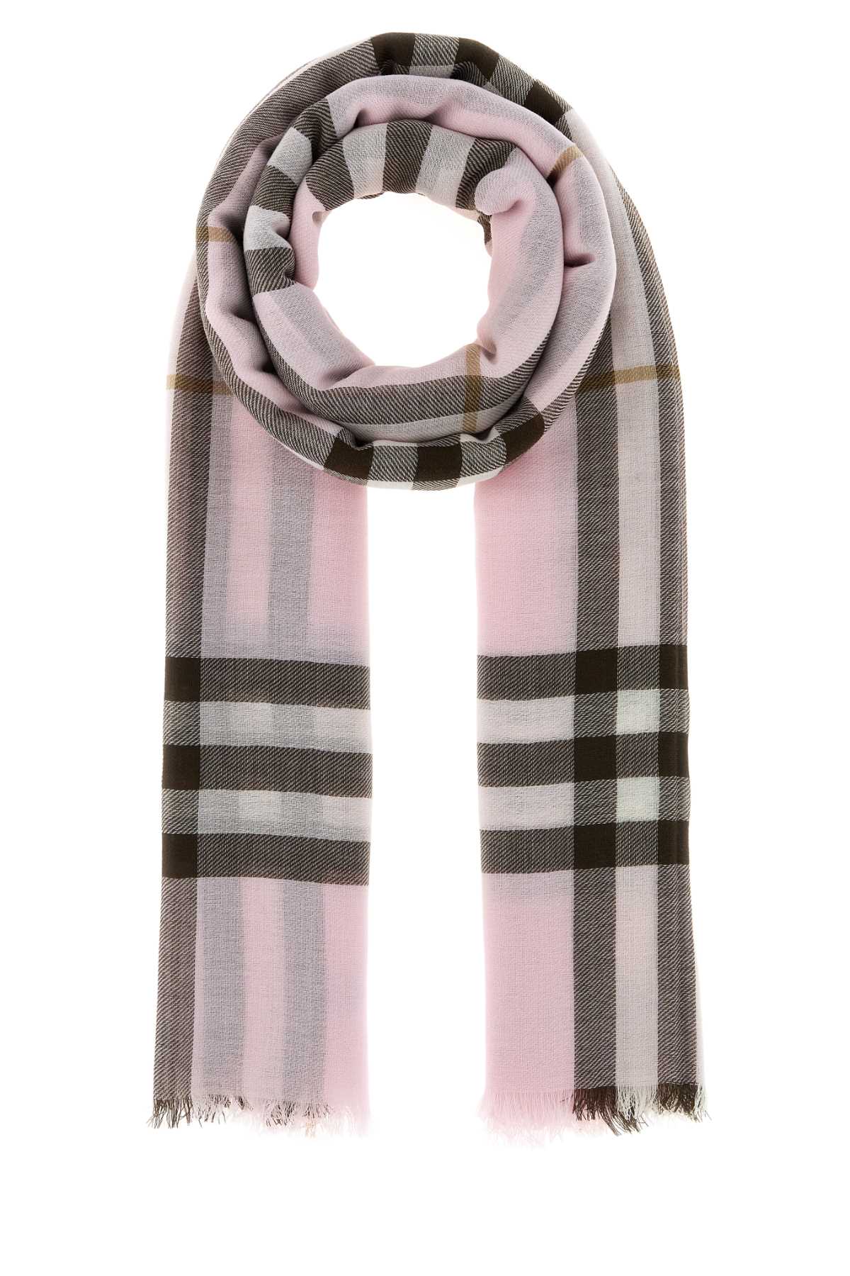 Burberry Unisex Embroidered Wool Scarf BURBERRY