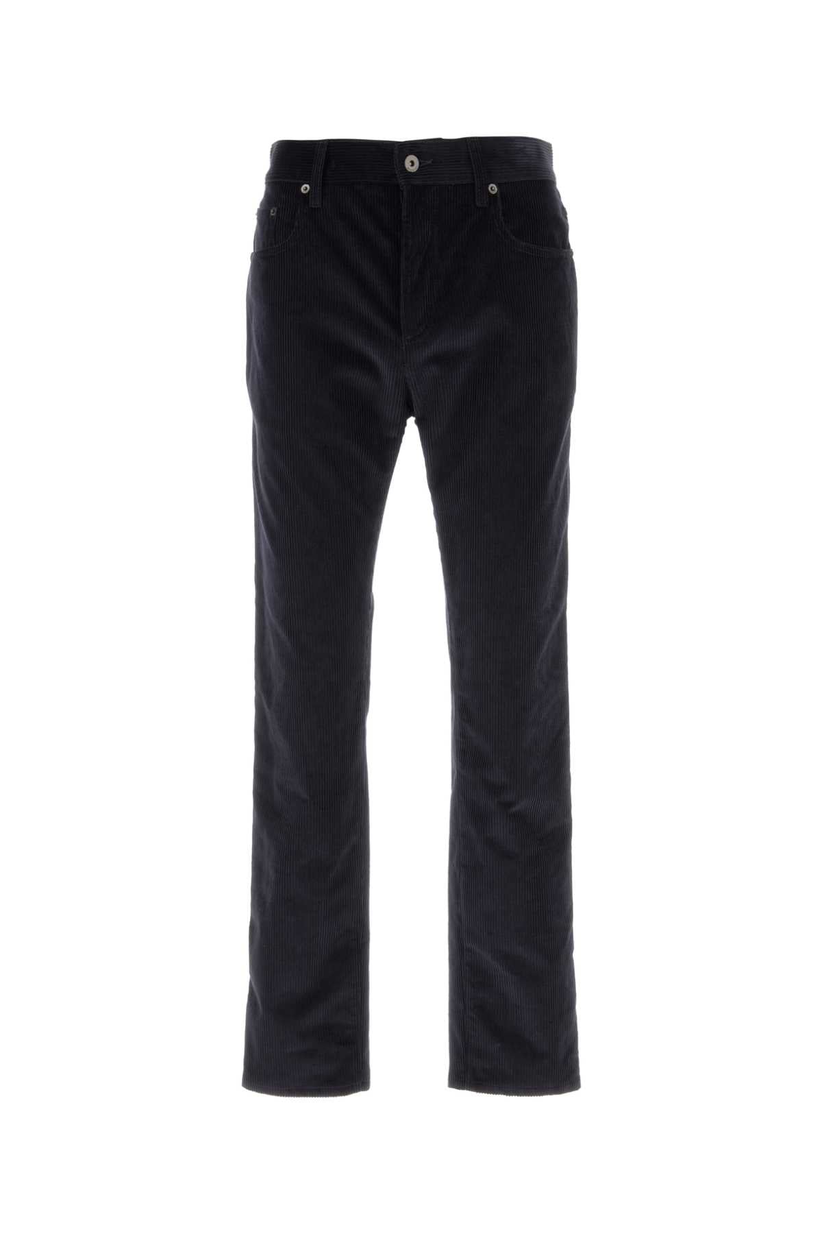 Burberry Men Dark Blue Corduroy Pant BURBERRY