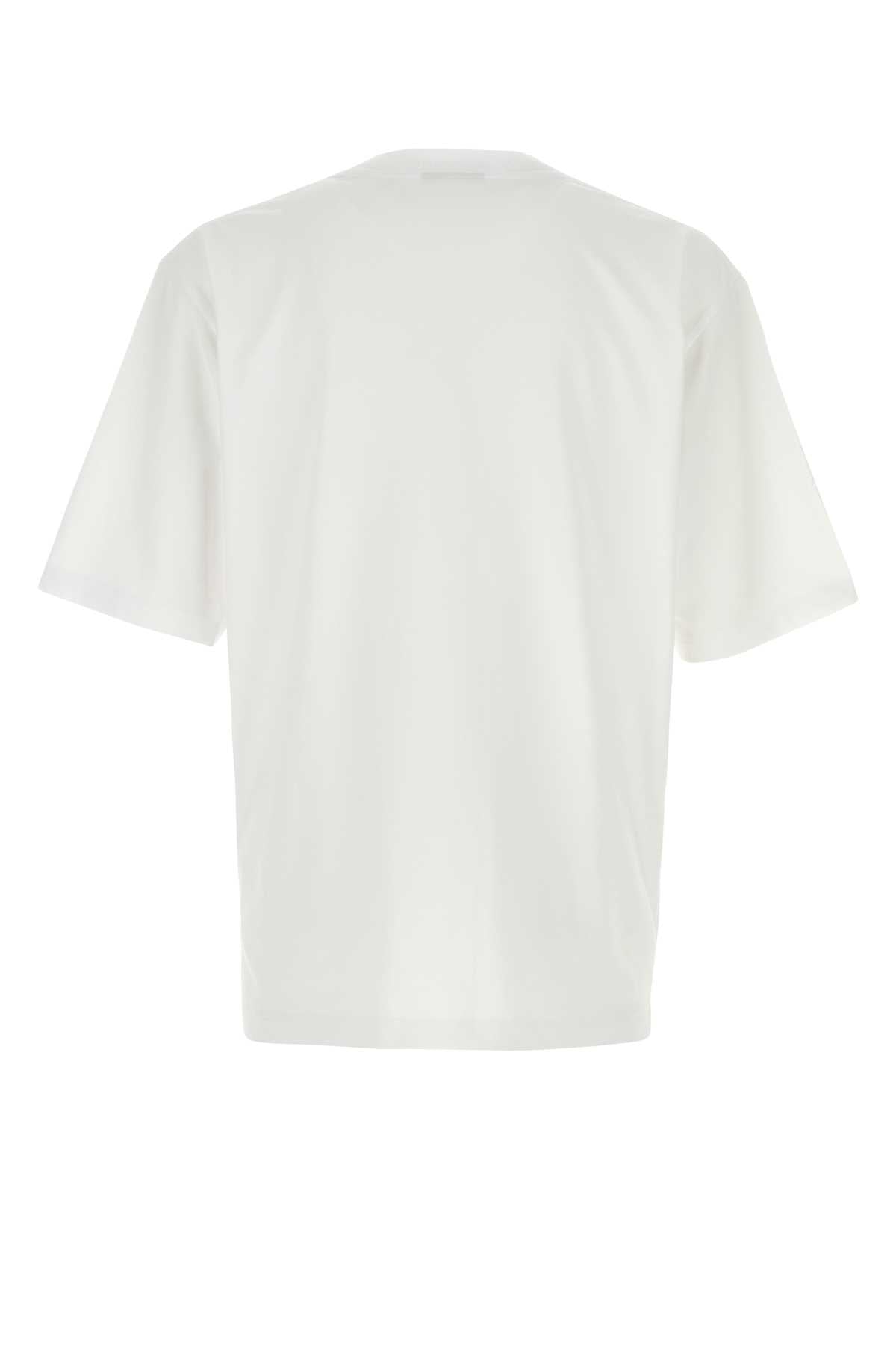 Dsquared Men White Cotton Oversize T-Shirt DSQUARED2