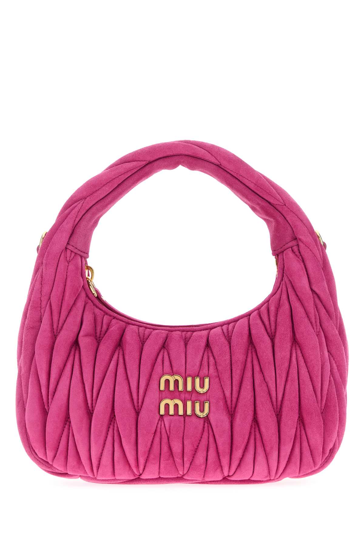 Miu Miu Women Fuchsia Suede Handbag MIU MIU