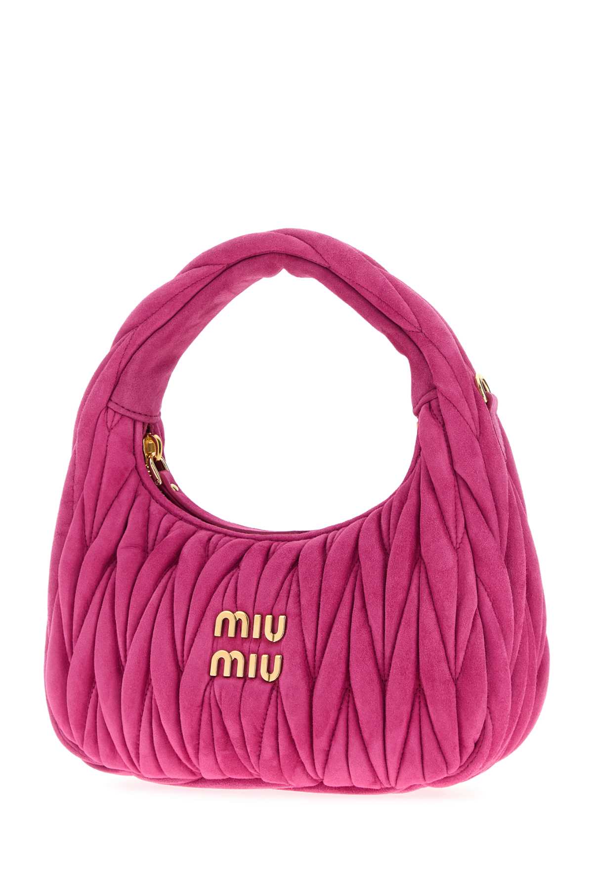 Miu Miu Women Fuchsia Suede Handbag MIU MIU