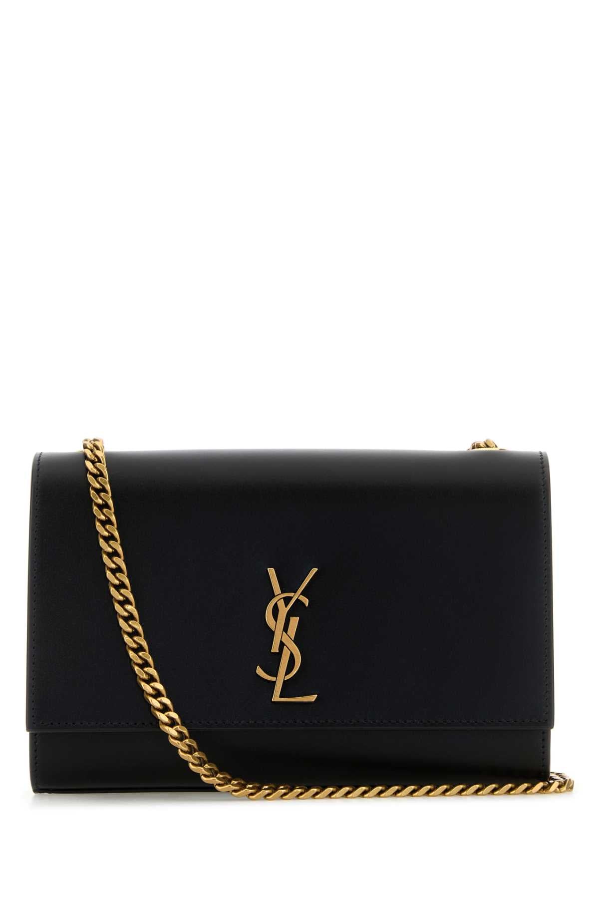 Saint Laurent Women Black Leather Kate Crossbody Bag SAINT LAURENT