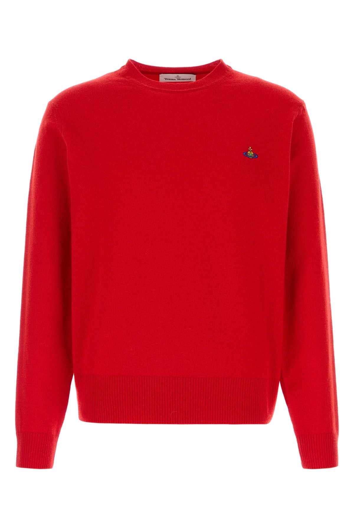 Vivienne Westwood Men Red Wool Blend Alex Sweater VIVIENNE WESTWOOD
