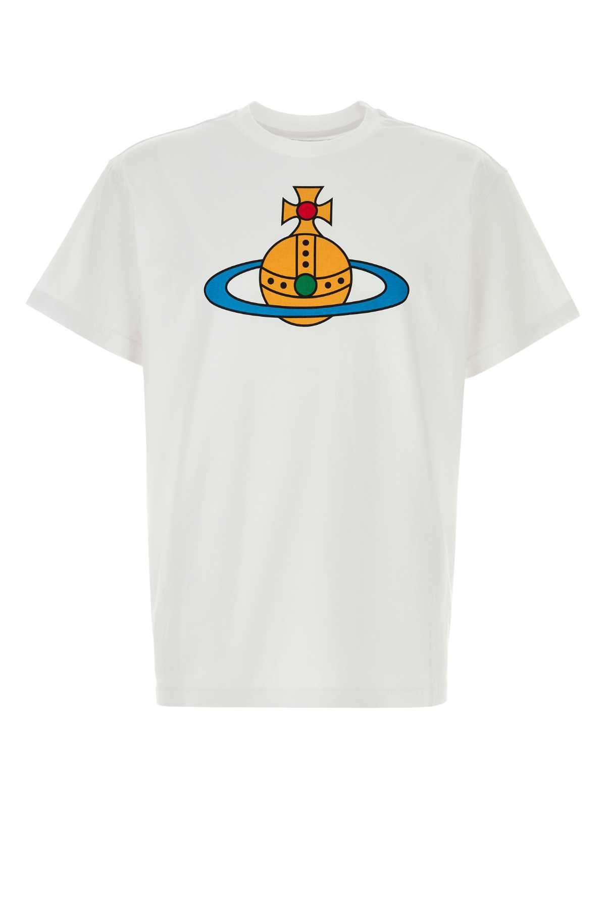 Vivienne Westwood Men White Cotton T-Shirt VIVIENNE WESTWOOD