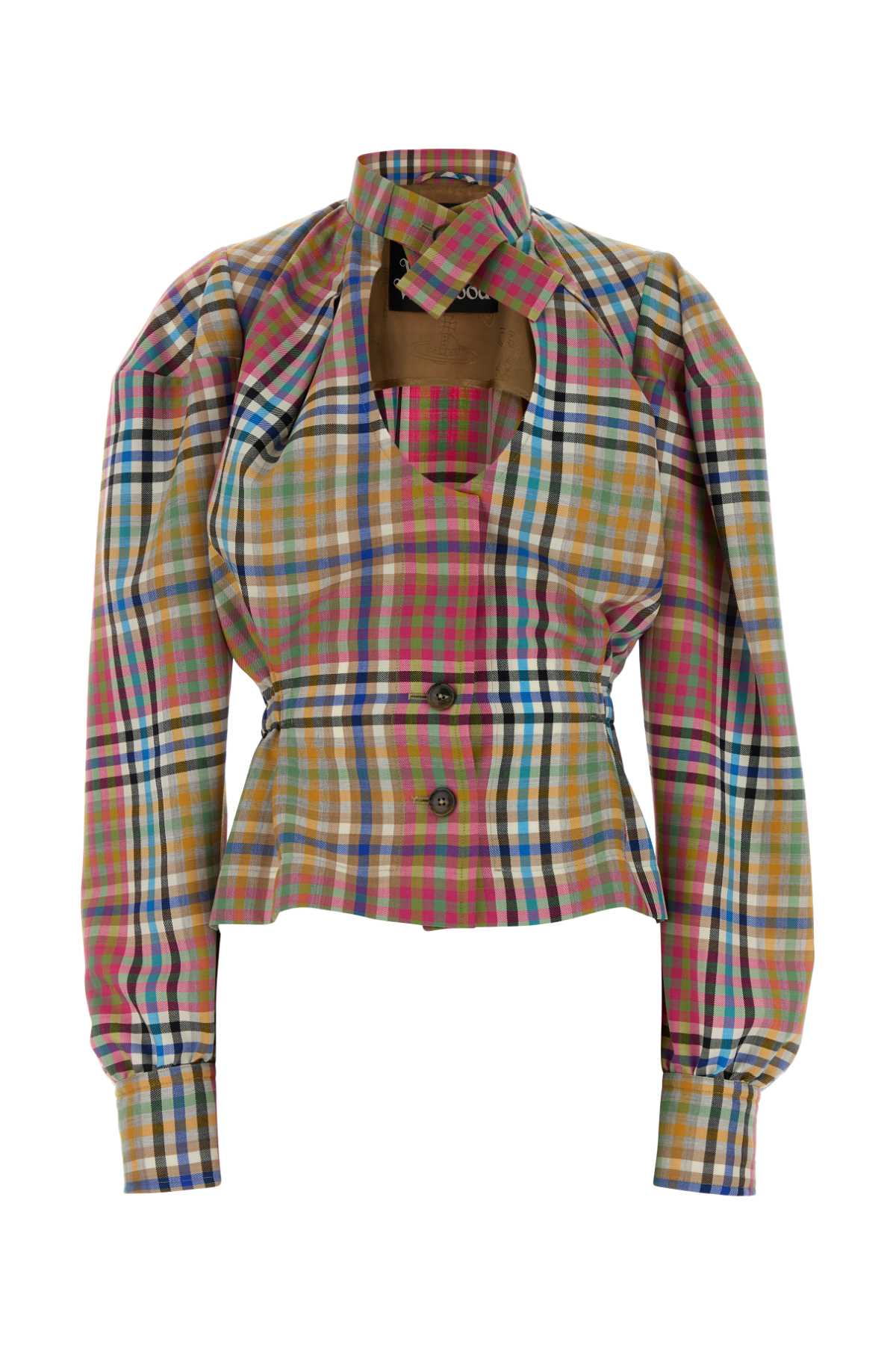 Vivienne Westwood Women Embroidered Wool Vase Blazer VIVIENNE WESTWOOD