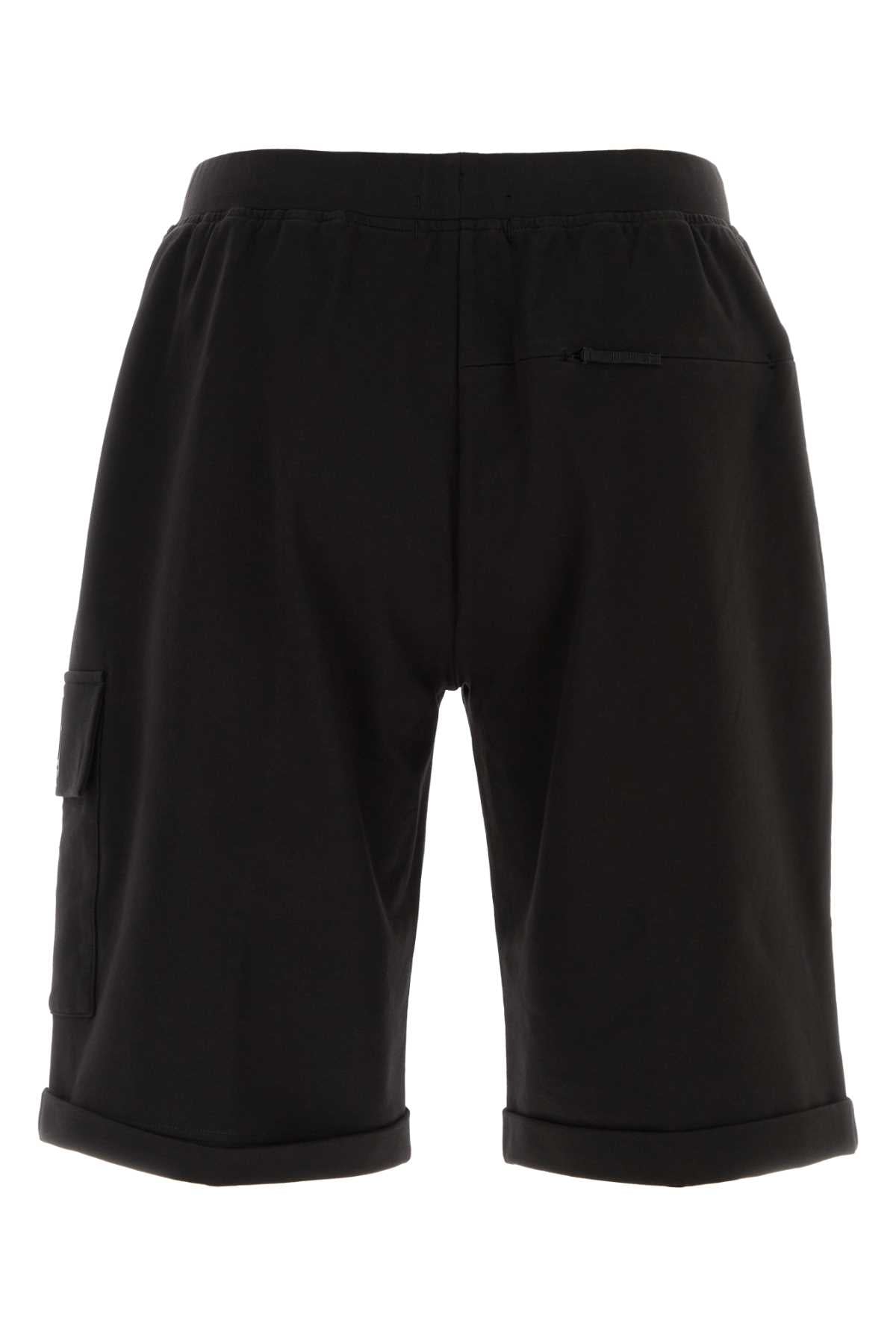 C.P. Company Men Black Stretch Cotto Bermuda Shorts C.P. COMPANY
