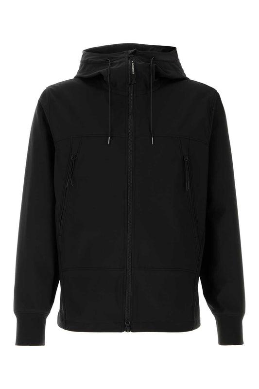 C.P. Company Men Black Stretch Polyester Windbreaker C.P. COMPANY