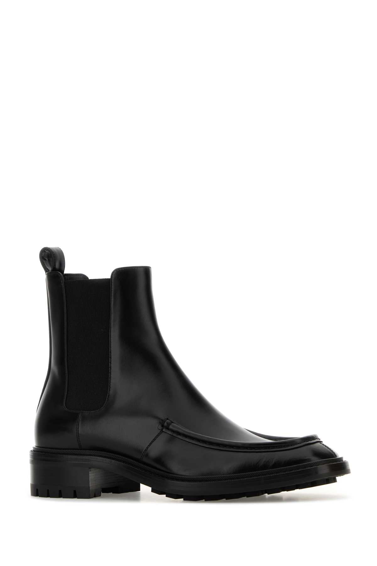 Saint Laurent Men Black Leather Chelsea Joe Ankle Boots SAINT LAURENT