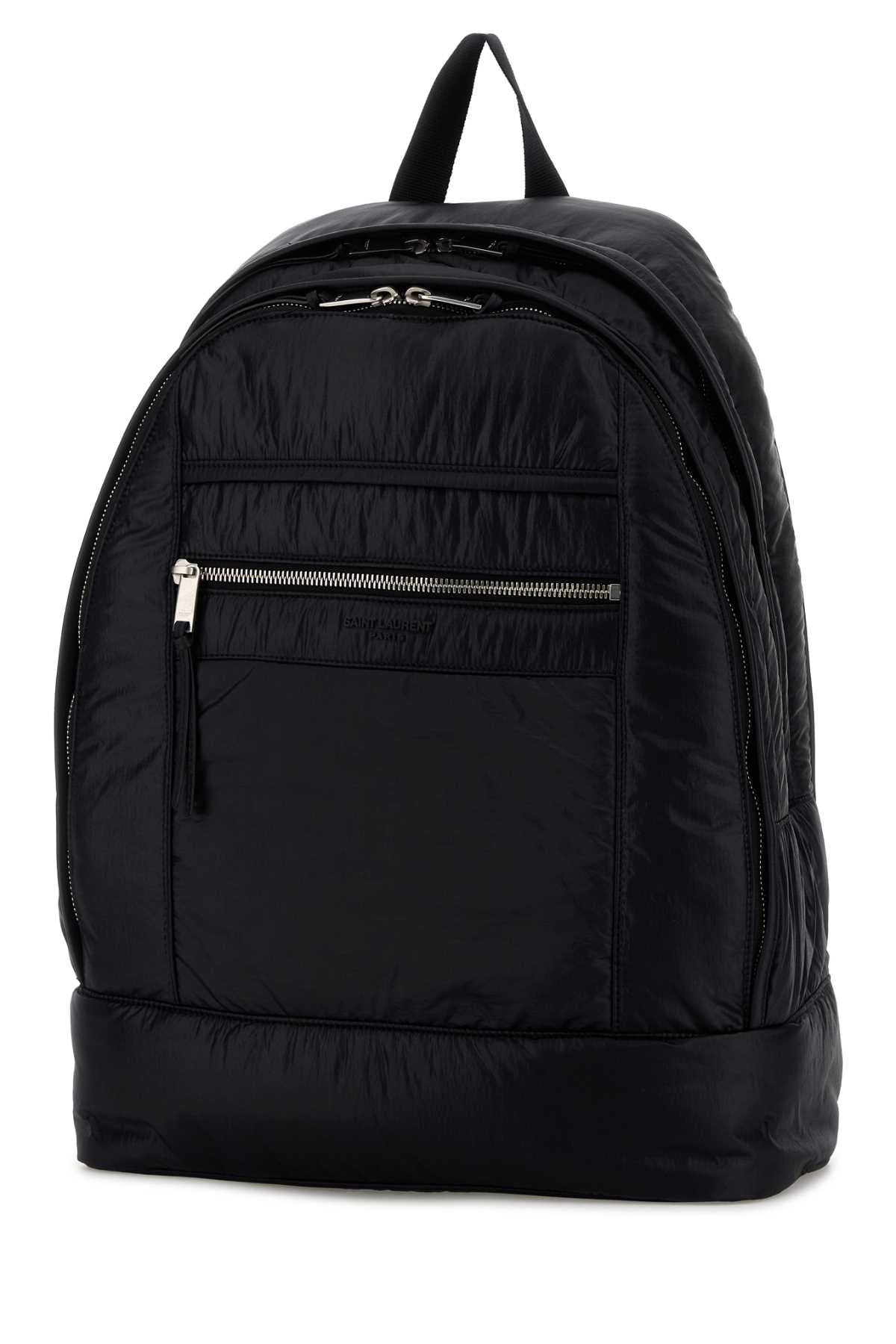 Saint Laurent Men Black Fabric Backpack SAINT LAURENT
