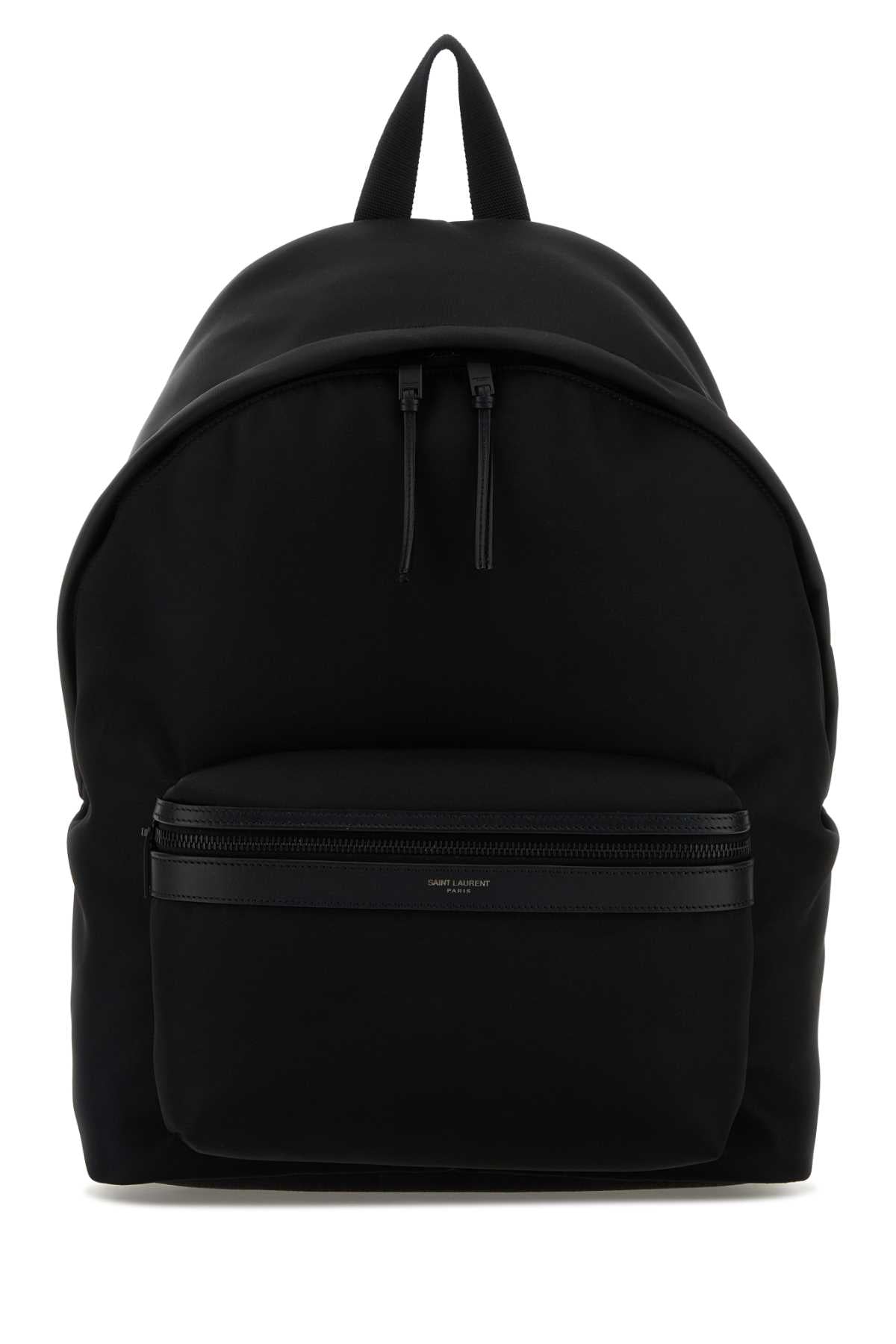 Saint Laurent Men Black Fabric City Backpack SAINT LAURENT
