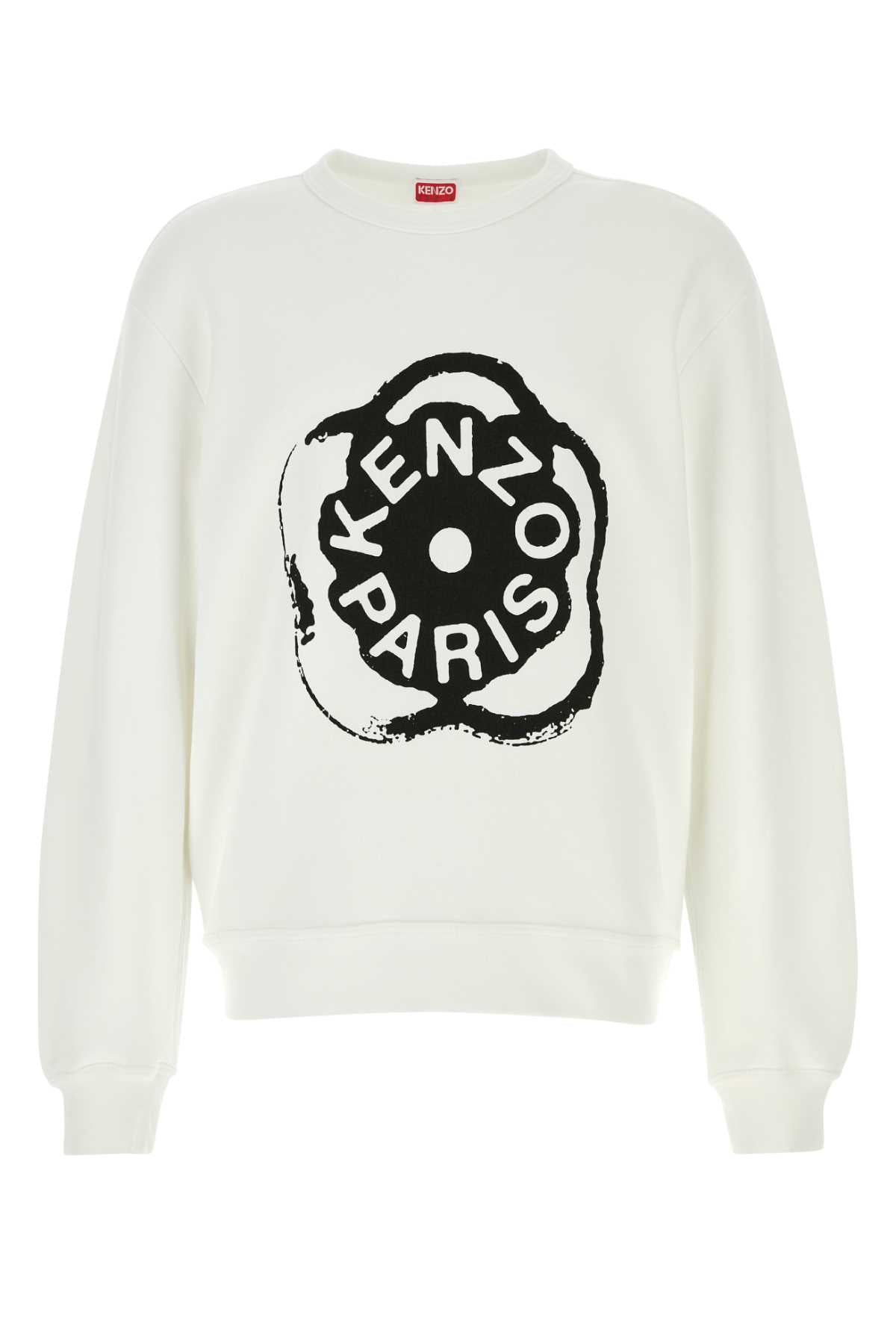 Kenzo Men White Cotton Sweatshirt KENZO