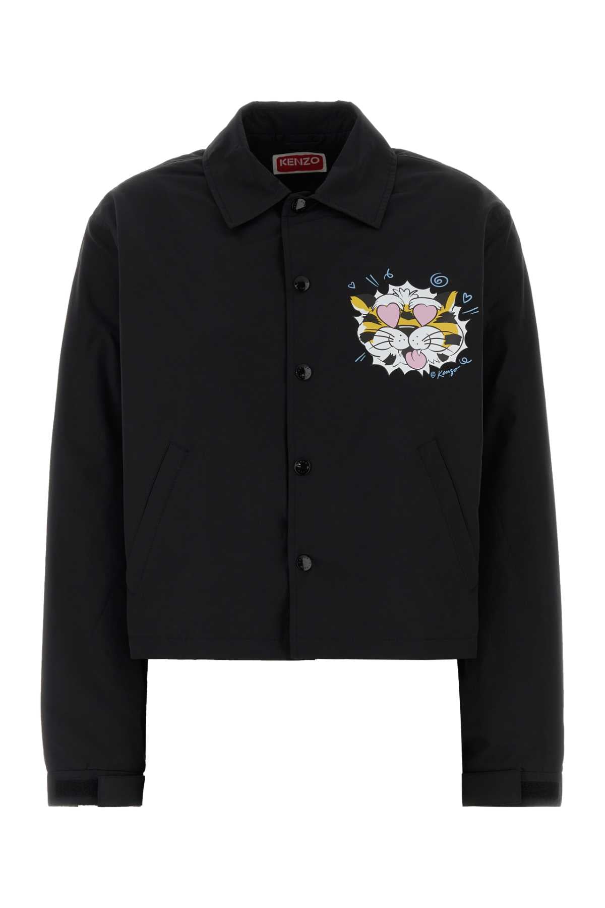 Kenzo Women Black Cotton Blend Jacket KENZO