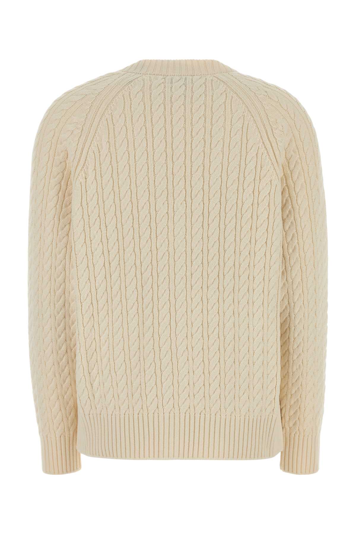Kenzo Women Ivory Cotton Blend Cardigan KENZO