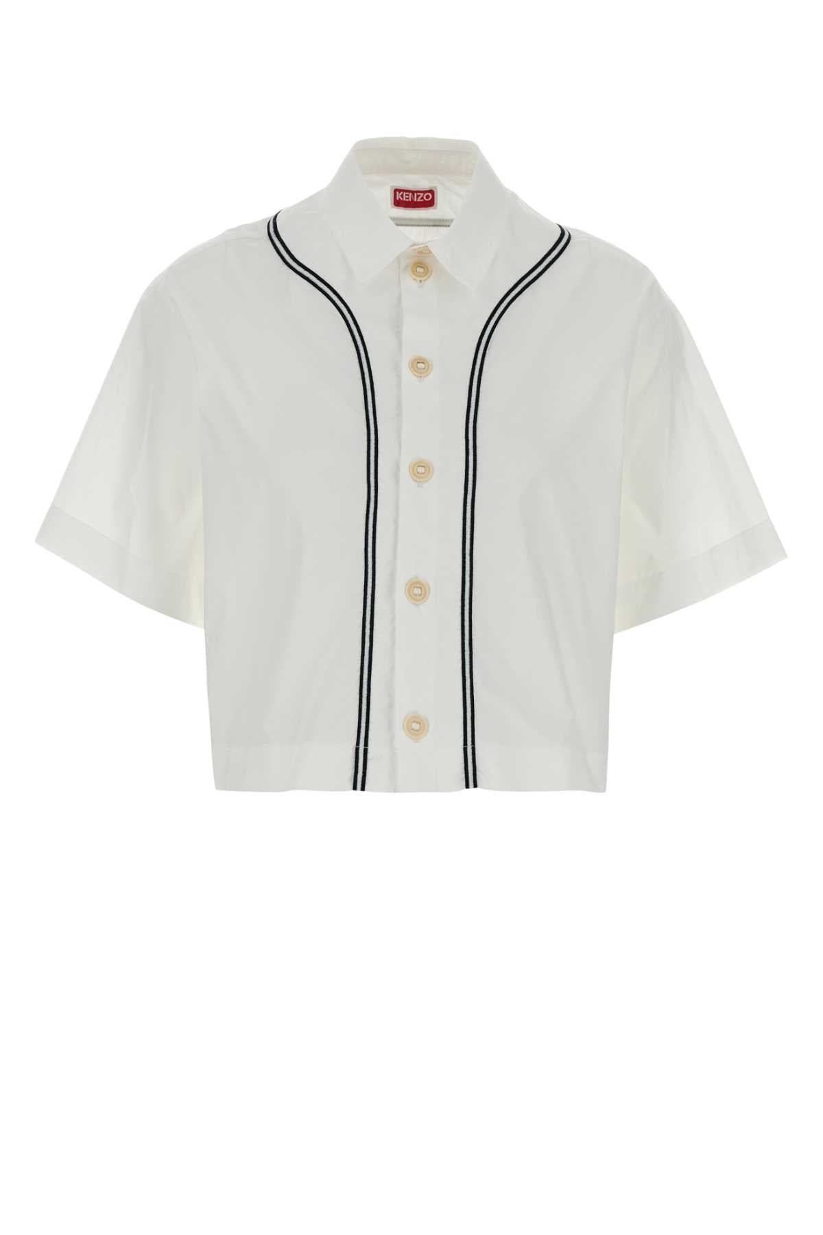 Kenzo Women White Poplin Shirt KENZO
