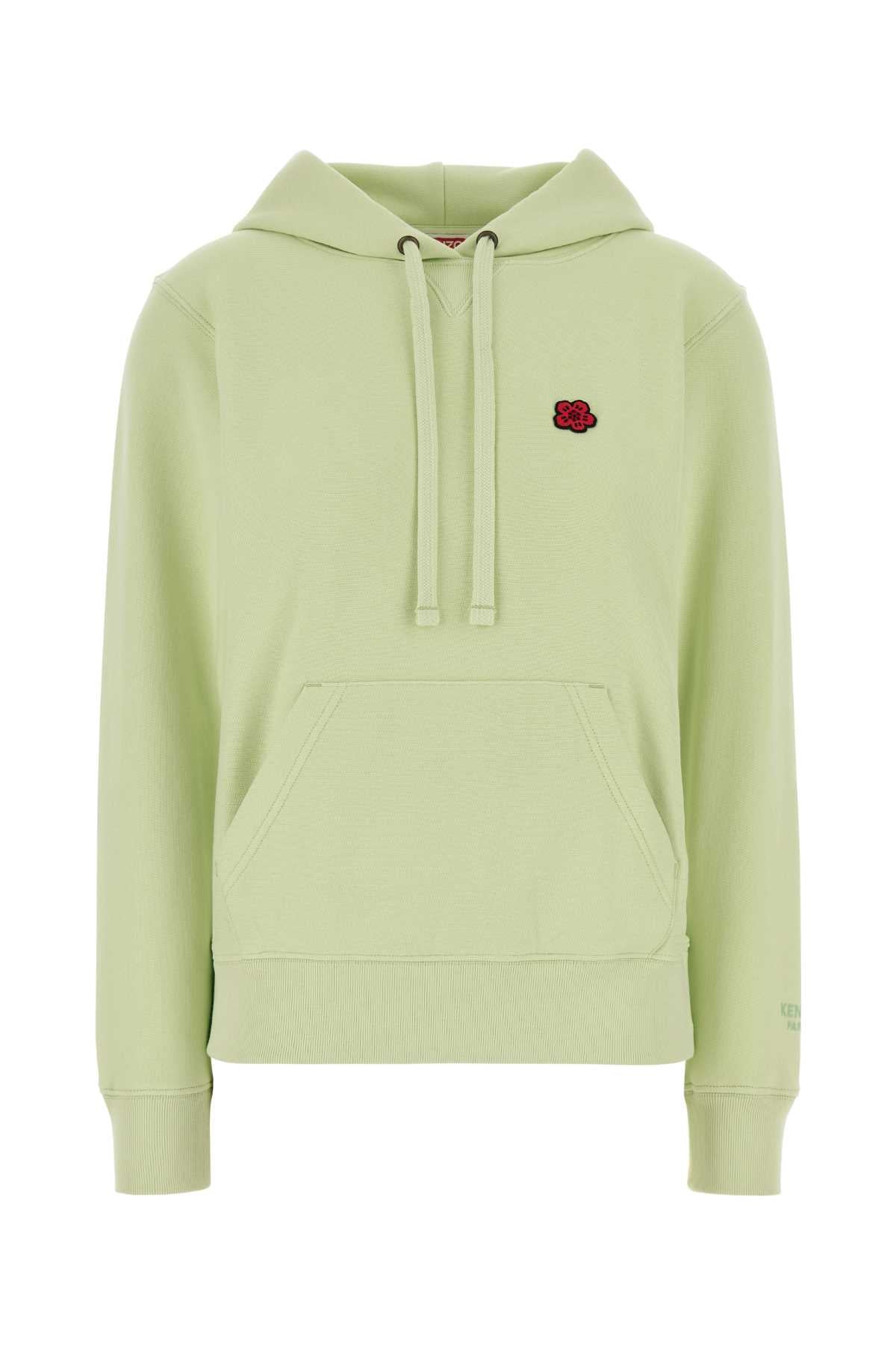 Kenzo Women Light Green Cotton Sweatshirt