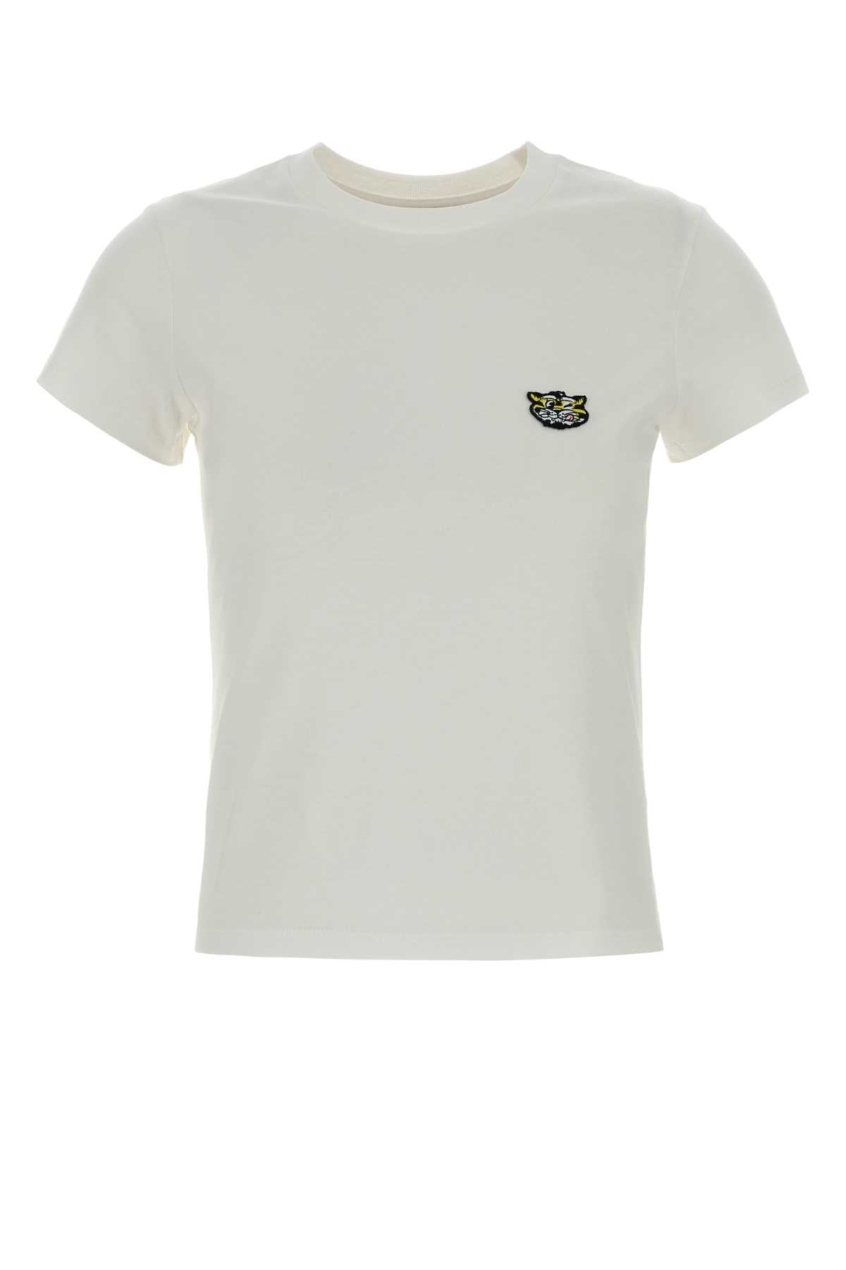 Kenzo Women White Cotton T-Shirt KENZO