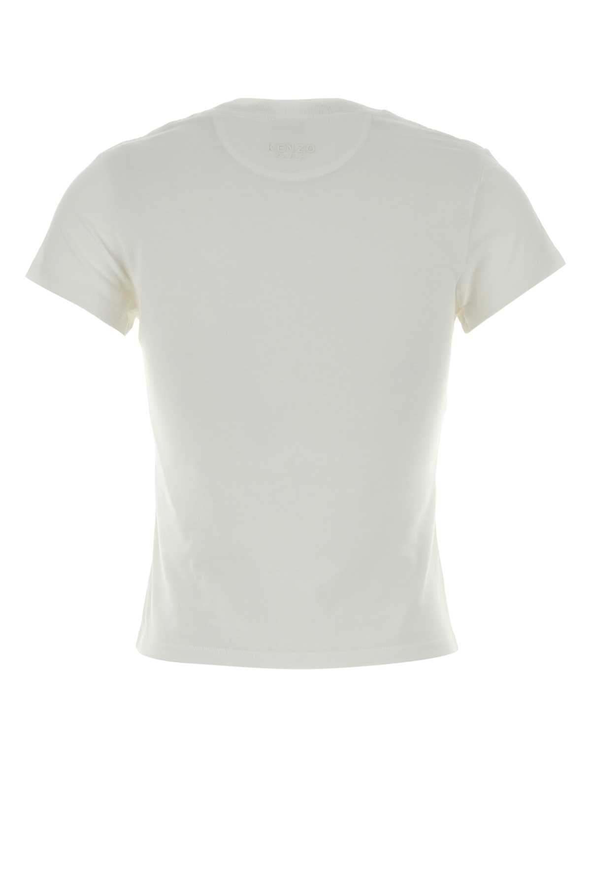 Kenzo Women White Cotton T-Shirt KENZO