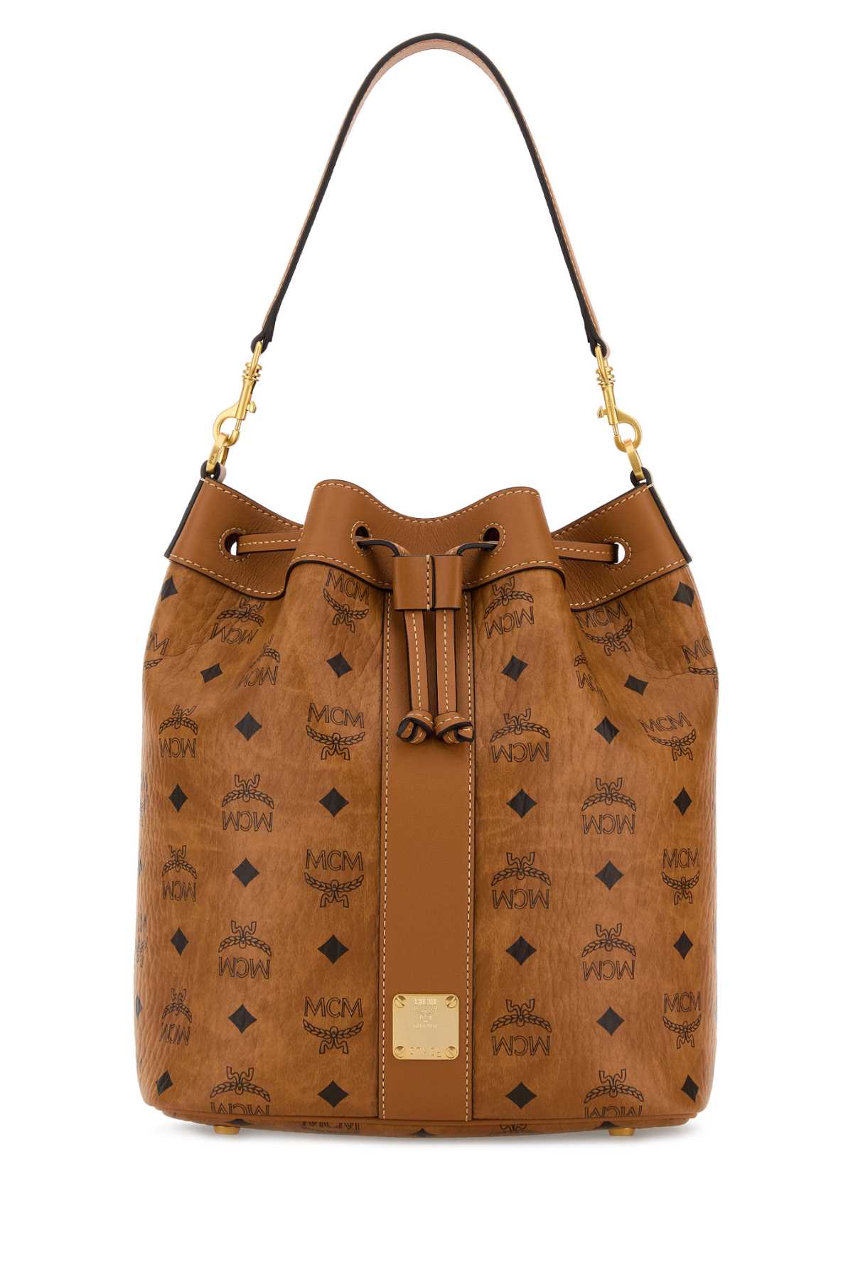 Mcm Women Printed Canvas Dessau Bucket Bag MCM