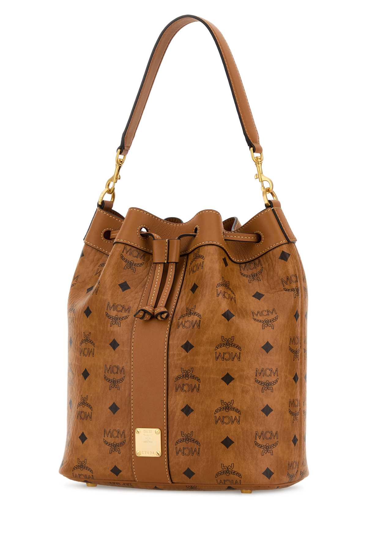 Mcm Women Printed Canvas Dessau Bucket Bag MCM