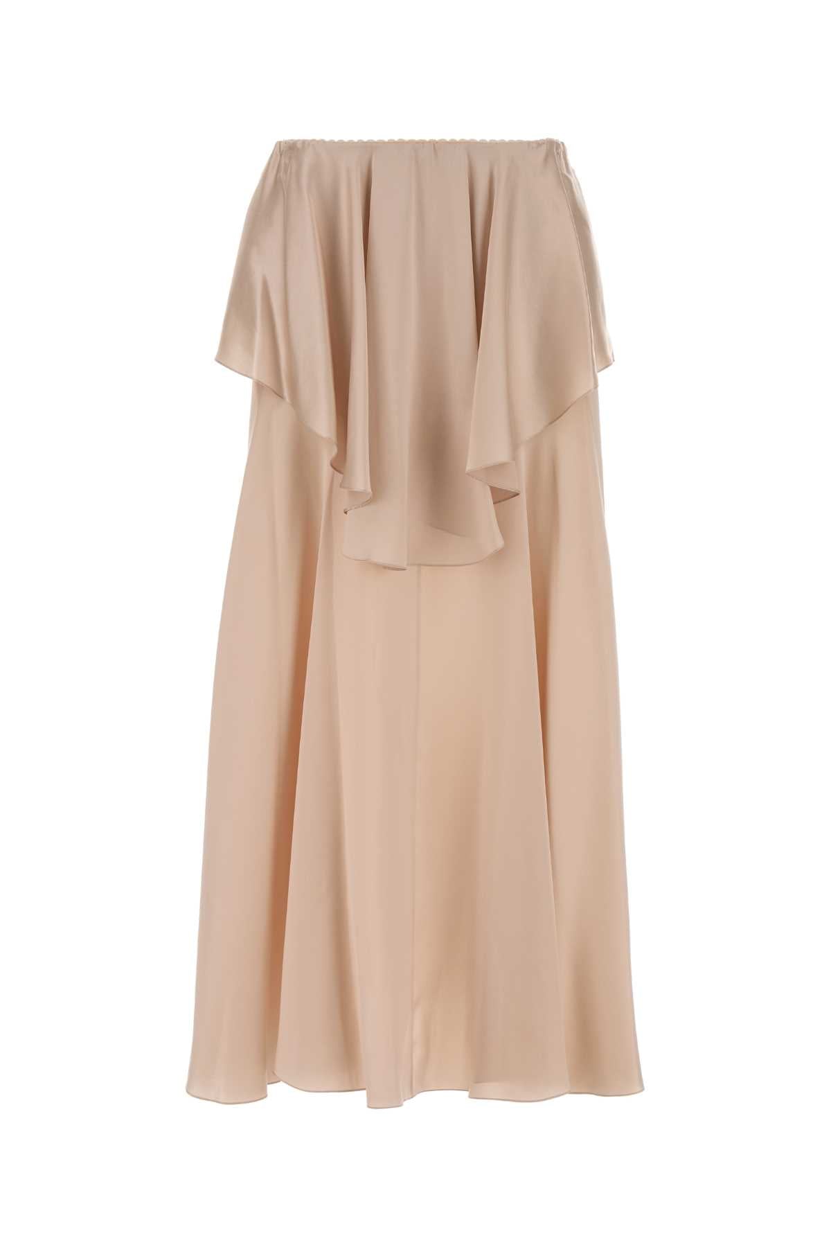 Chloe Women Pastel Pink Satin Skirt CHLOE