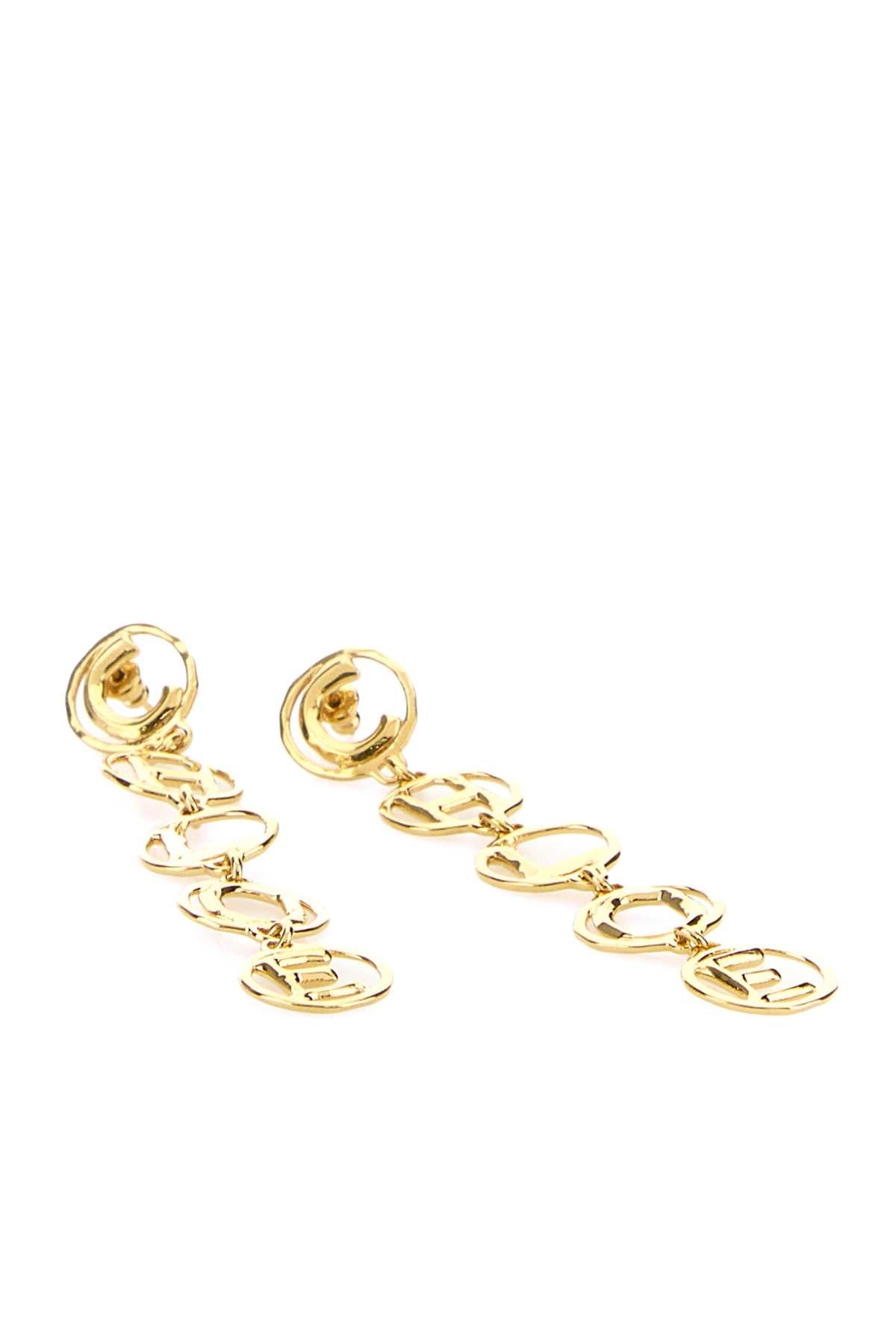 Chloe Women Gold Metal Chloe Script Earrings CHLOE