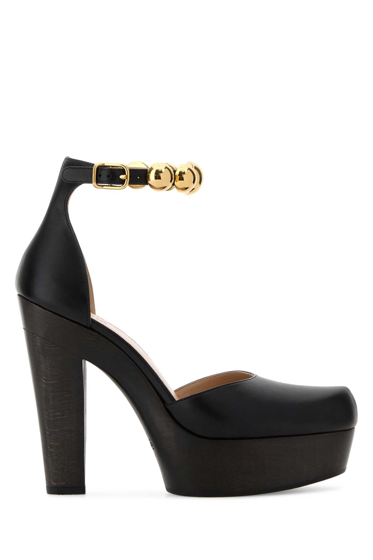 Chloe Women Black Leather Lola Pumps CHLOE
