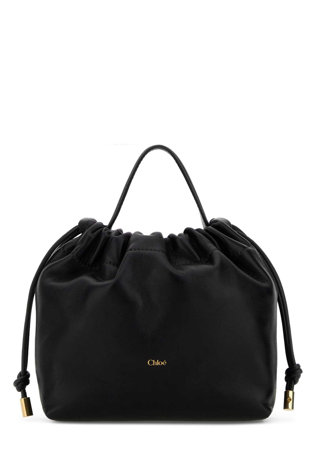 Chloe Women Black Leather Mini Chloe Icons Handbag CHLOE
