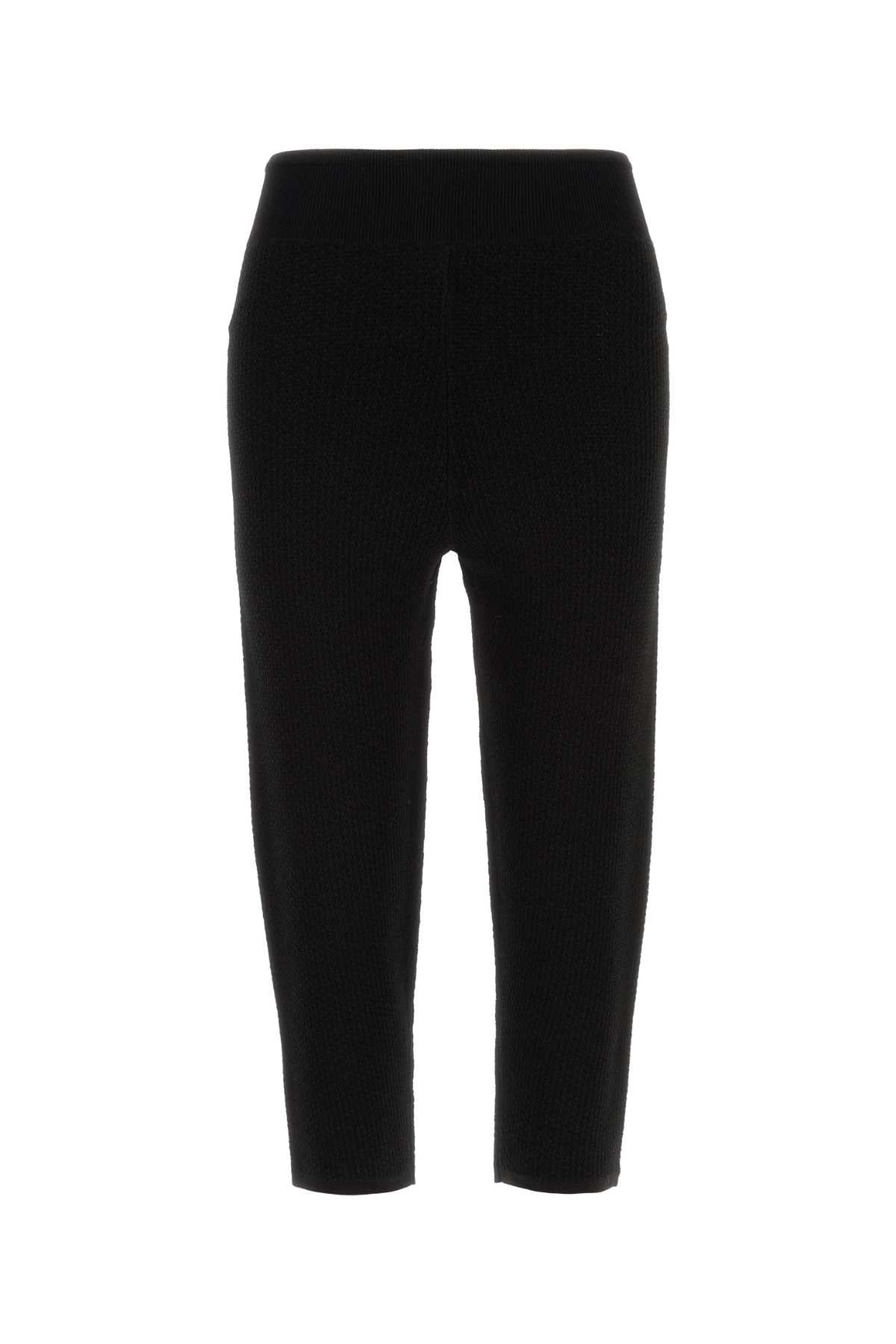 Chloe Women Black Knit Leggings CHLOE