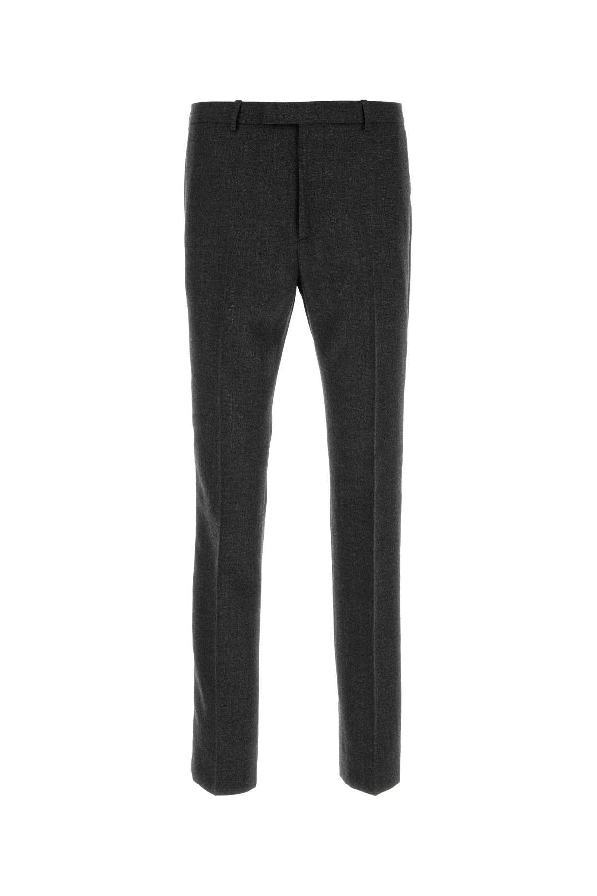 Gucci Men Melange Graphite Wool Pant GUCCI