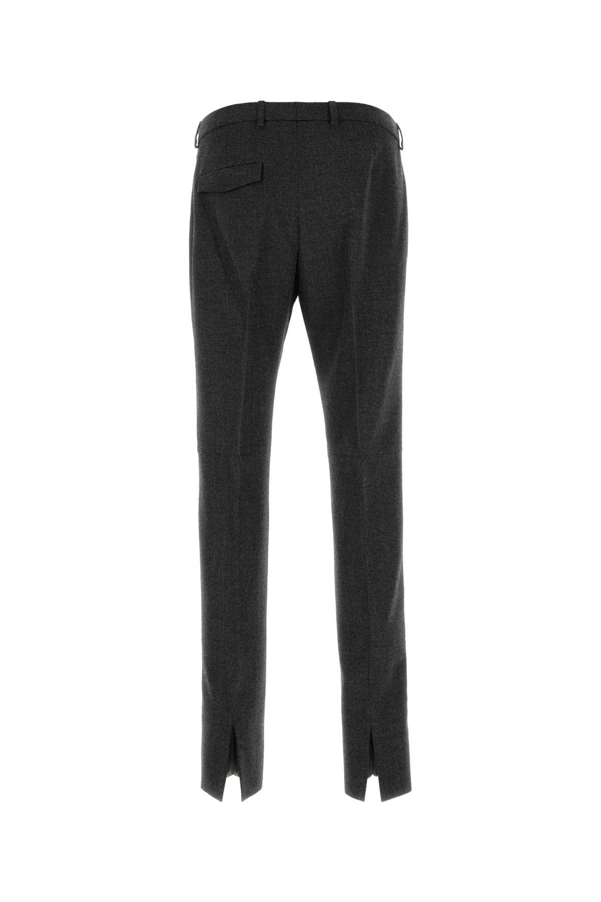 Gucci Men Melange Graphite Wool Pant GUCCI