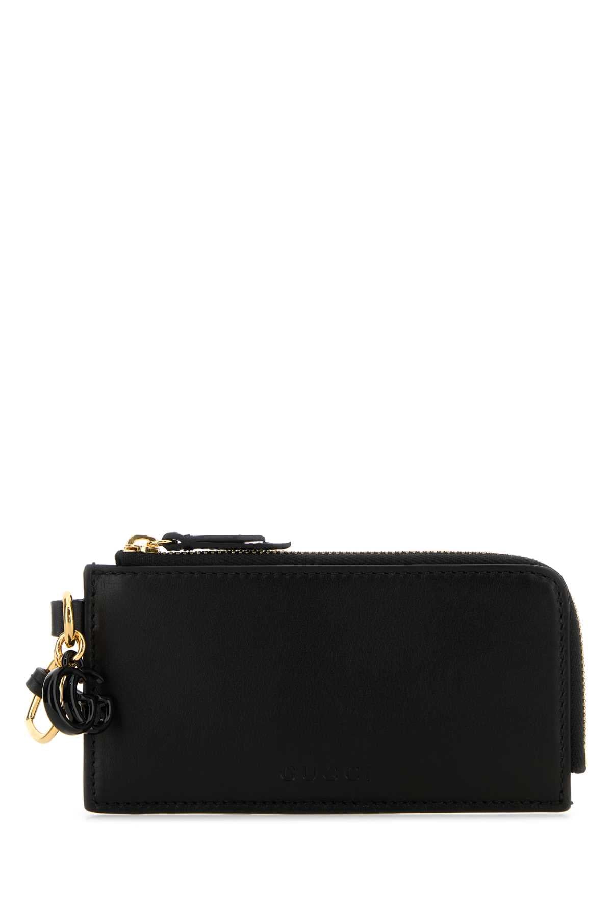 Gucci Women Black Leather Card Holder GUCCI