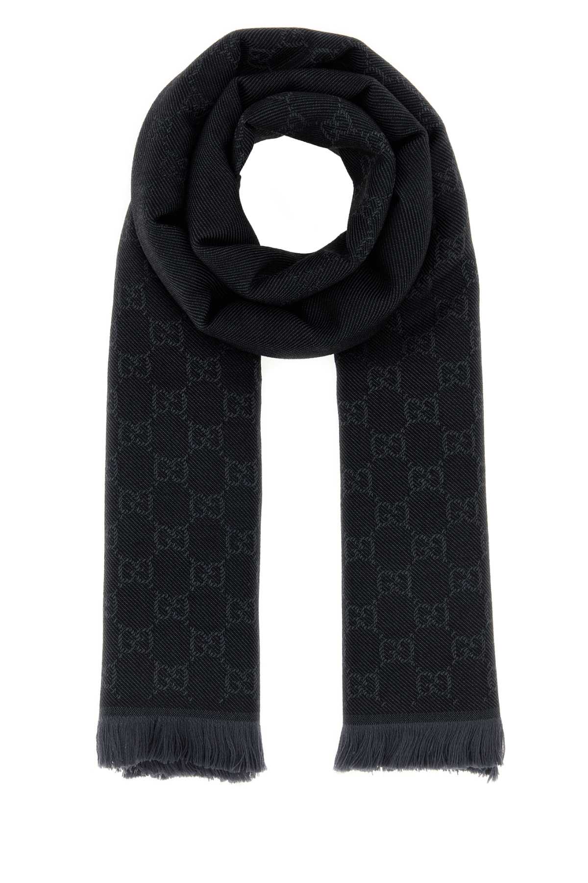 Gucci Women Embroidered Wool Scarf