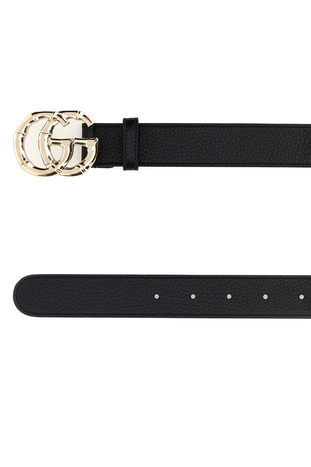 Gucci Women Black Leather Belt GUCCI