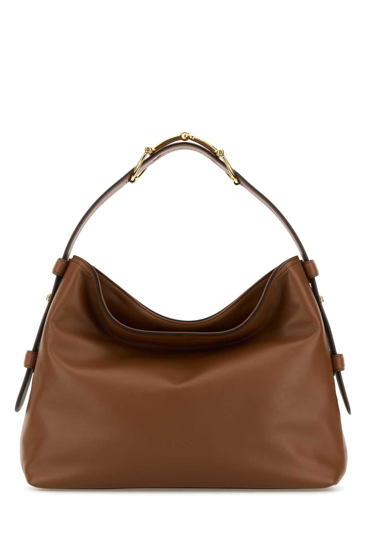 Gucci Women Caramel Leather Medium Gucci Beatrix Shopping Bag GUCCI