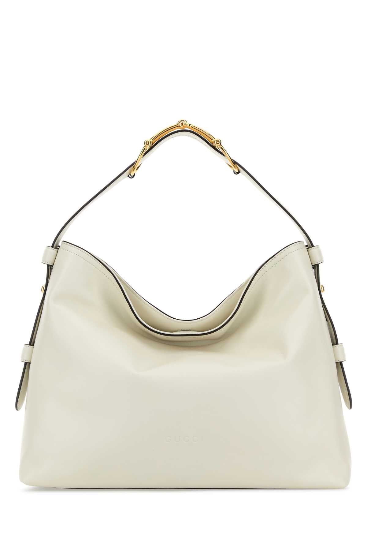 Gucci Women White Leather Medium Gucci Beatrix Shopping Bag GUCCI